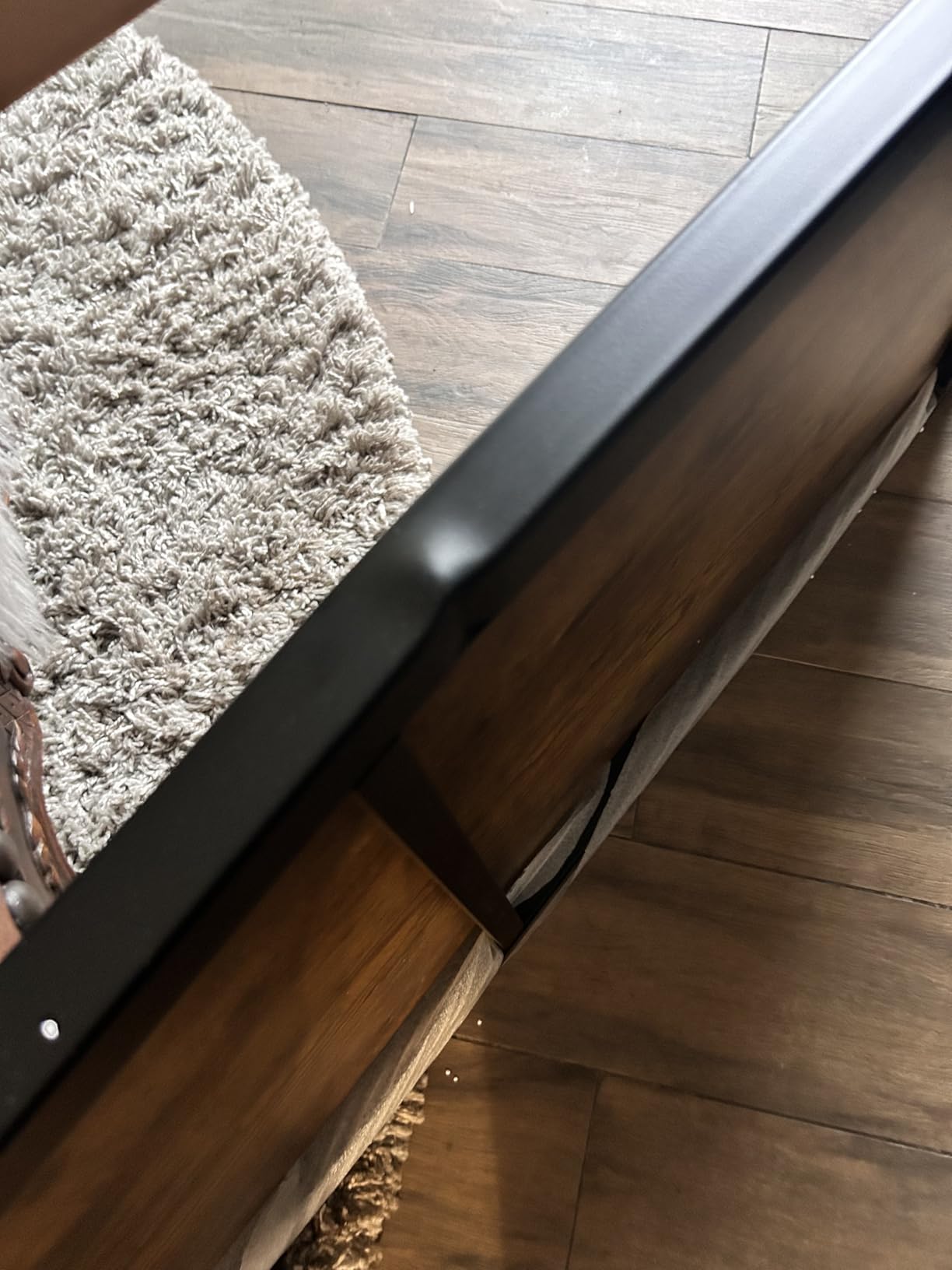 TigerDad Overbed Table with Wheels, Modern Style, Brown, 55.1-82.7x25.6x18.1 inches, 350lbs Weight Capacity customer photo 2