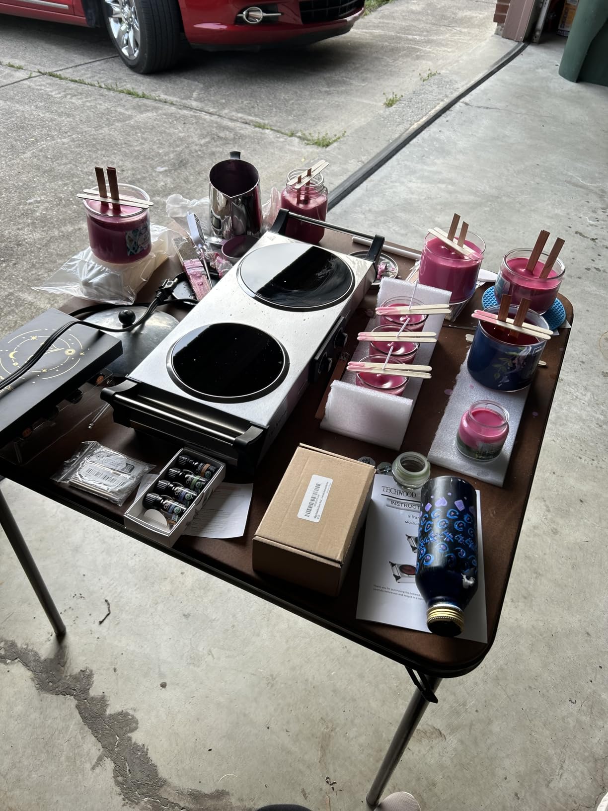 Ohcans Candle Making Kit Supplies for Beginners, Soy Wax DIY Candle Making for Adults, with 900ml Candle Make Pouring Pot, Candle Wicks, Wicks Sticker, Wicks Holder, Soy Candle Wax customer photo 1