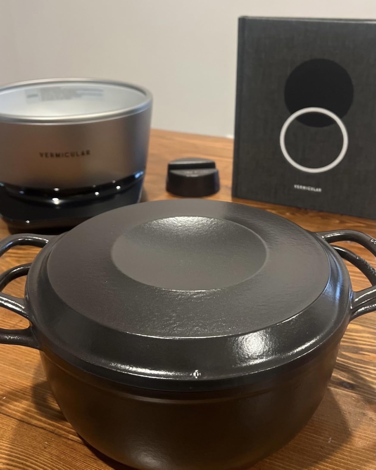 Vermicular Musui-Kamado Cast Iron Induction Cooker, Matte Black & Silver | Precision Temperature Control, Waterless Cooking, Non-Toxic Enameled Cast Iron Pot, Japanese Multicooker & Rice Cooker (120V) customer photo 2