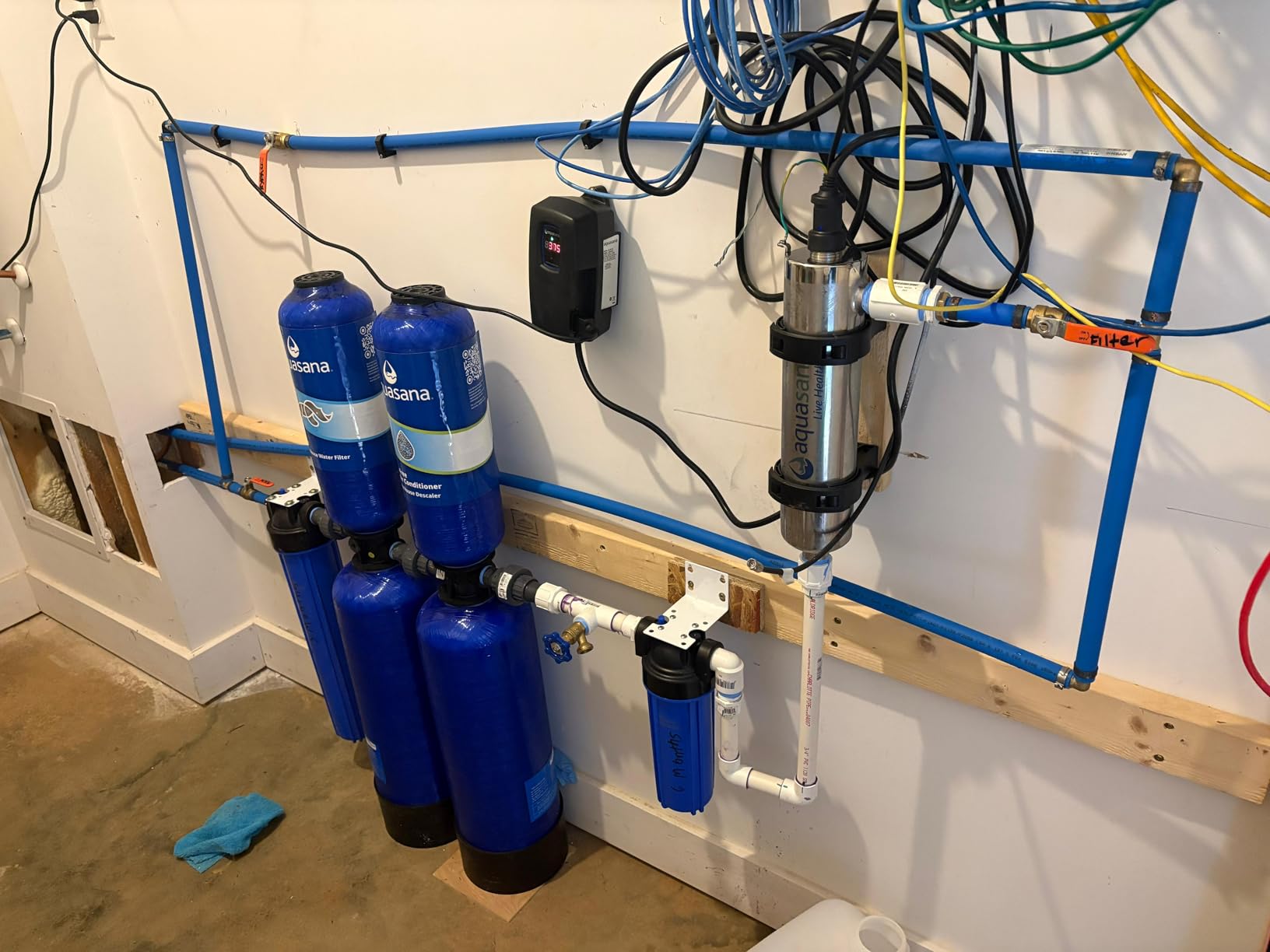 Aquasana Whole House Water Filter System | 1,000,000 Gallons | Carbon & KDF Media | Reduces 97% Chlorine & Sediment | Includes Pre- and Post-Filters | Rhino WH-1000 customer photo 1