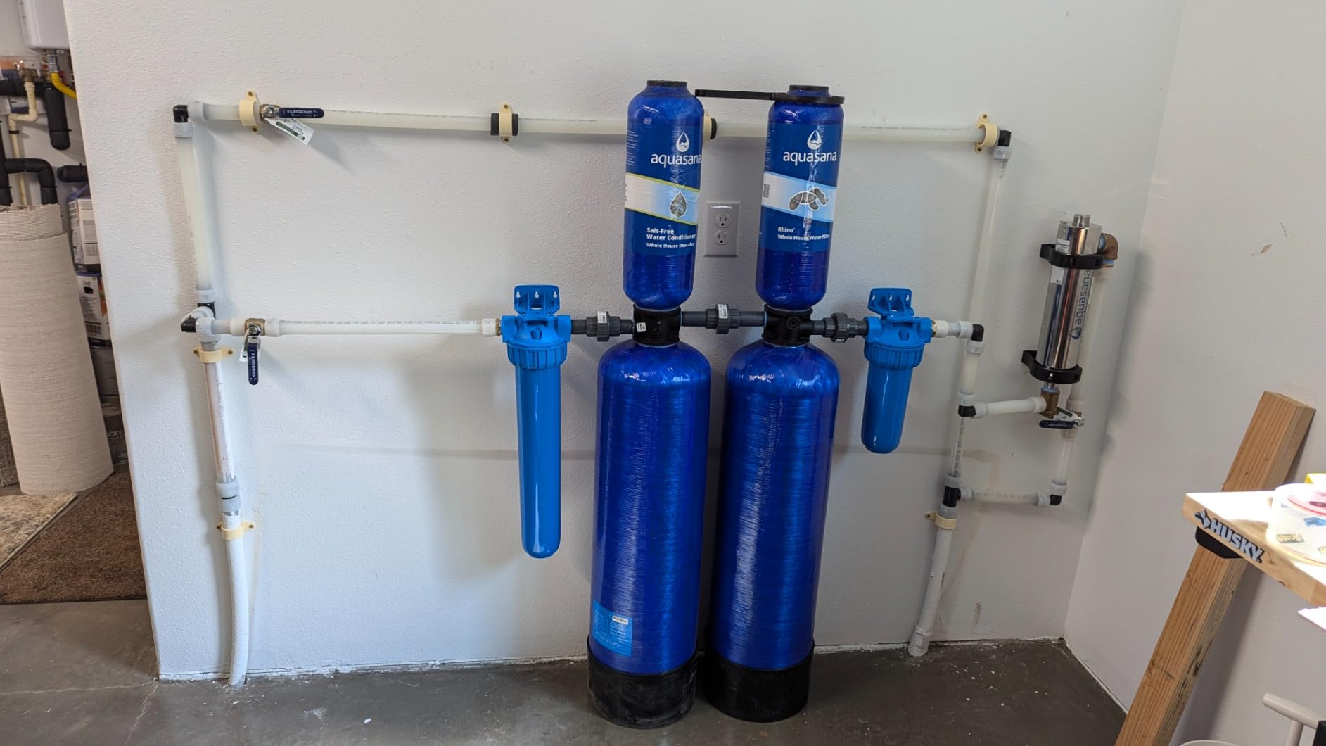Aquasana Whole House Well Water Filter | 500K-Gallon | UV | WH-Well-CT-UVS | 5-Year Filter | 14.7 GPM | Carbon & KDF | Reduces Chlorine, Bacteria & Viruses | Salt-Free Scale Control | 5-Year Warranty customer photo 2