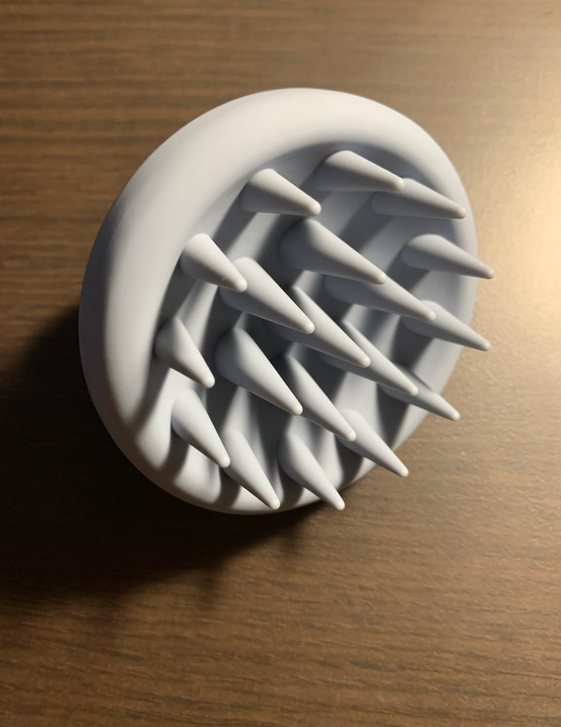 Sndyi Silicone Scalp Massager Shampoo Brush, Hair Scrubber with Soft Silicone Bristles, Scalp Scrubber/Exfoliator for Dandruff Removal, Wet Dry Scalp Brush for Hair Growth & Scalp Care, Oatmeal customer photo 1
