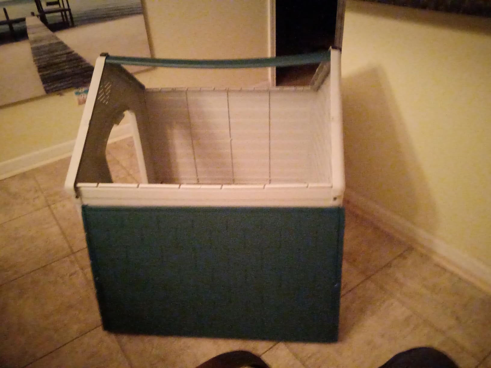 FDW Dog House Indoor Outdoor Durable Ventilate Waterproof Pet Plastic Dog House for Small Medium Large Dogs Insulated Puppy Shelter Kennel Crate with Air Vents and Elevated Floor customer photo 1