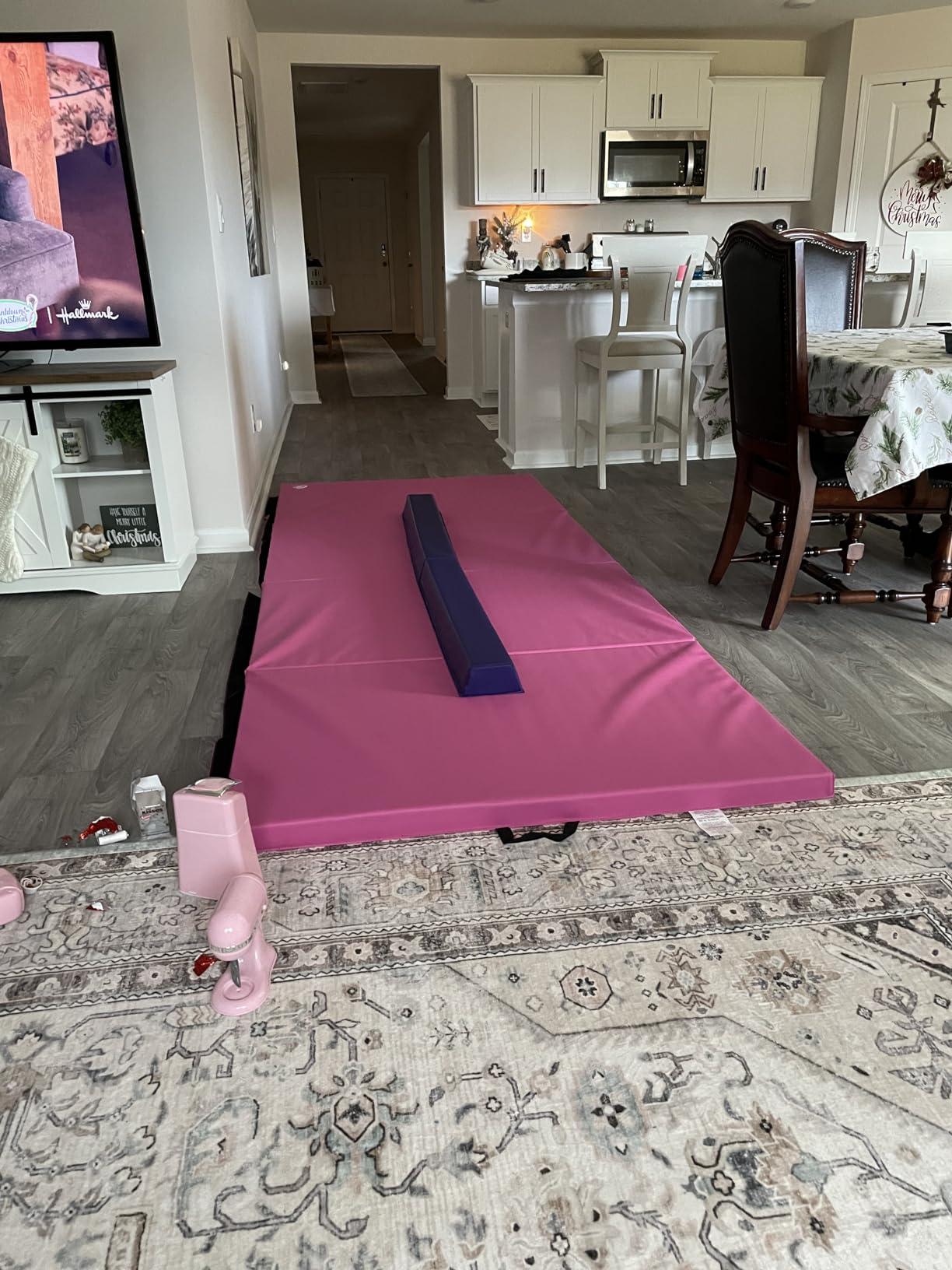 6 Foot PRO Balance Beam - Vinyl Surface Folding Beam - Durable Gymnastics Beam customer photo 1