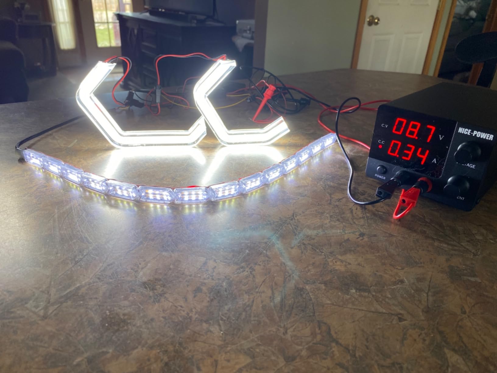 NICE-POWER DC Power Supply Variable, 30V 5A Adjustable Switching Regulated Power Supply with Encoder, Upgraded 3-Digits LED Display, Electroplating DIY LED Test Mini Regulated DC Bench Power Supply customer photo 1