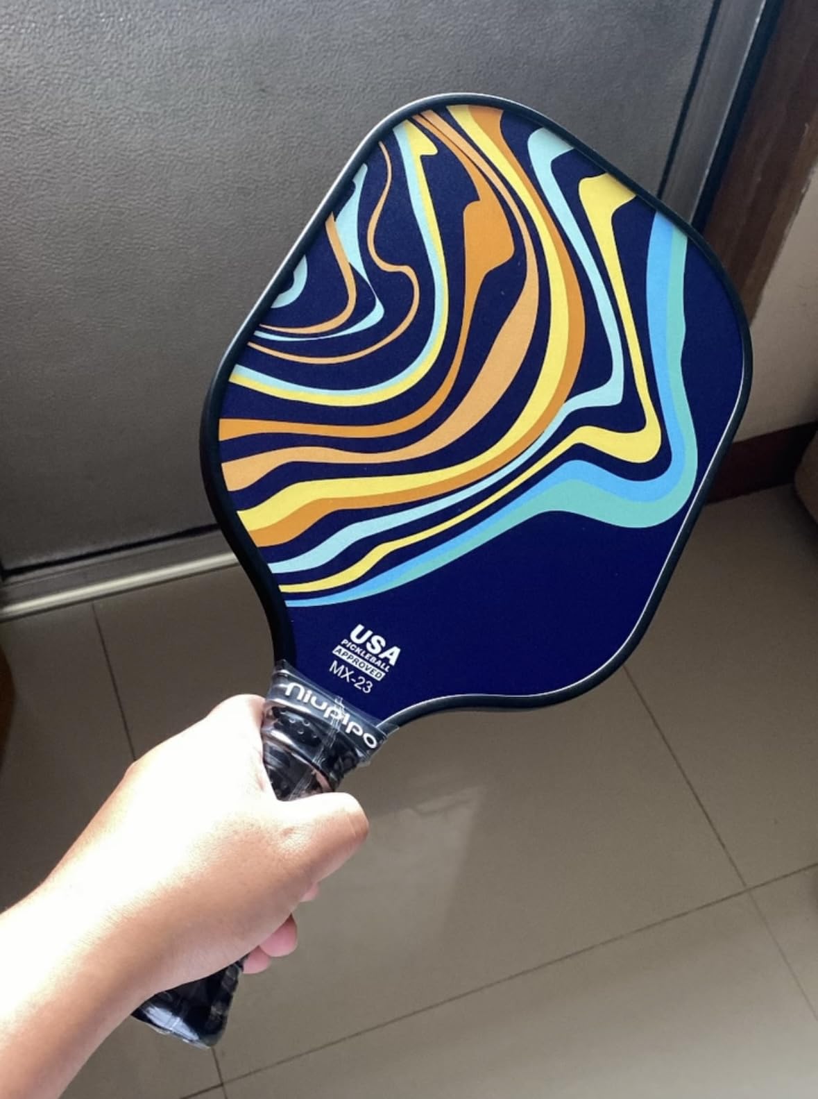 niupipo Pickleball Paddles Set of 2 or 4, USAPA Approved Fiberglass Pickleball Paddle Set with Balls and Bag, Polypropylene Honeycomb Core, Lightweight Pickleball Paddles for Beginners Men Women customer photo 2