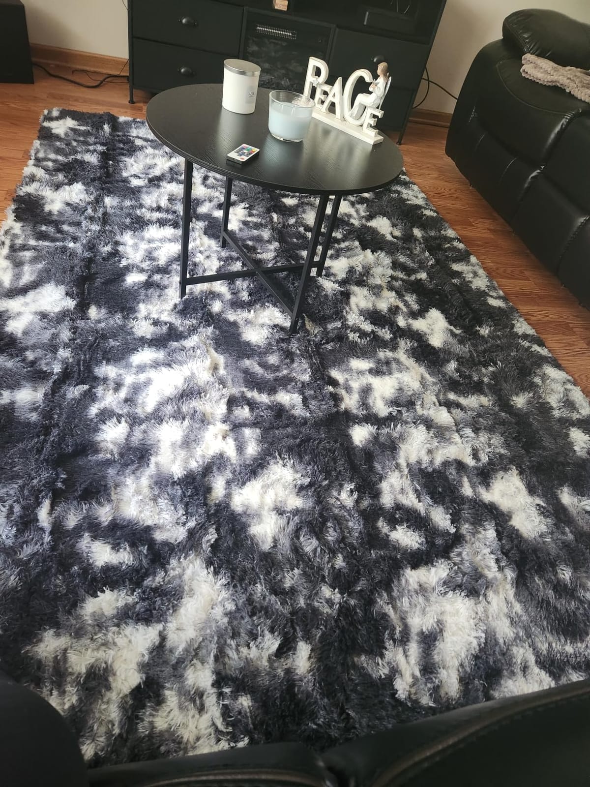Noahas 2x6 Black Fluffy Soft Runner Rug Non-Slip for Bedroom Dorm Hallway - Plush Shag Fuzzy Furry Carpet customer photo 2