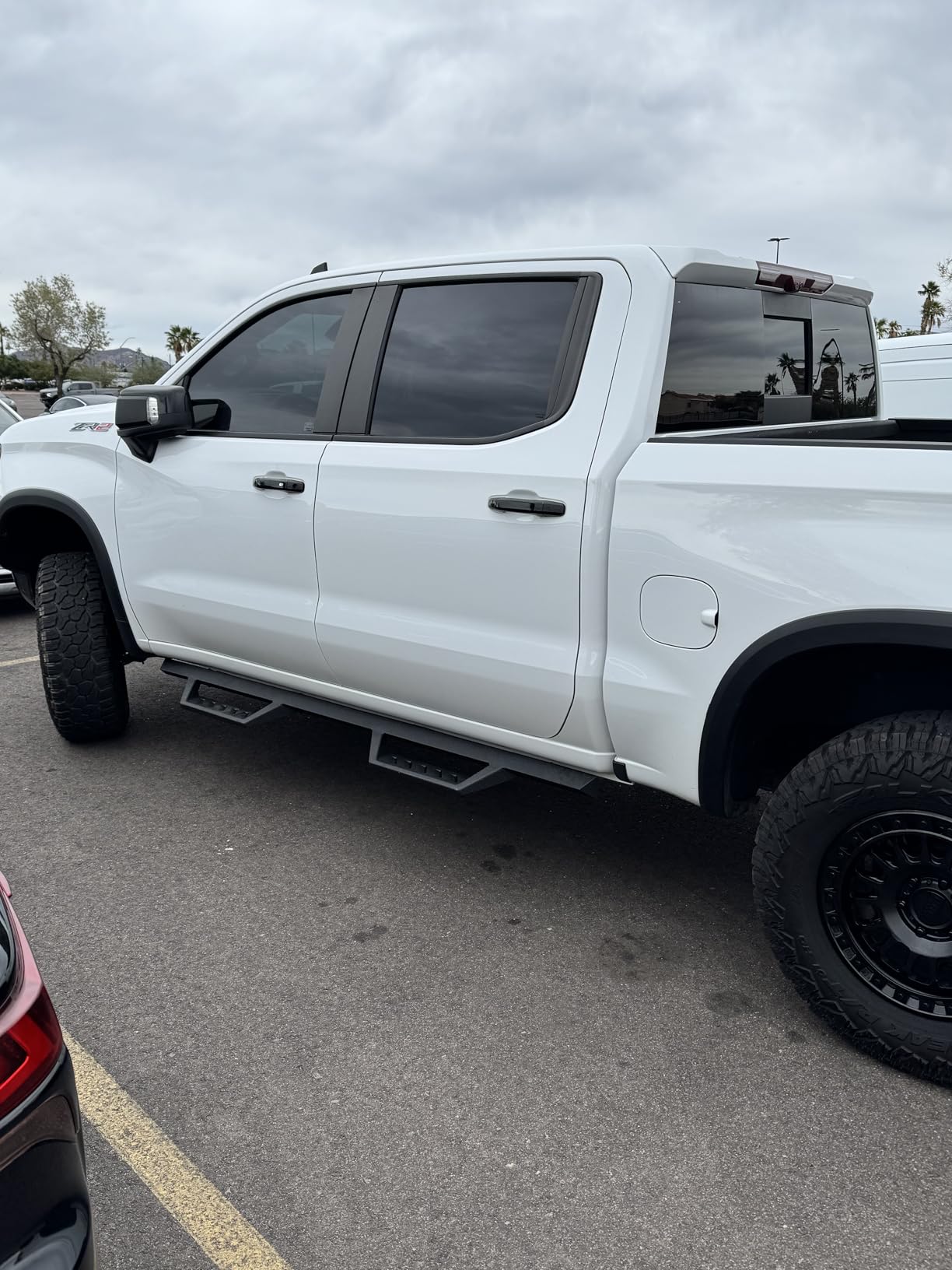 Tyger Auto LanderX Running Board Compatible with 2019-2026 Chevy Silverado GMC Sierra 1500; 2020-2026 2500 3500HD | Crew Cab | TG-LX3C82318 | Drop Step Side Step Rail Nerf Bars customer photo 2