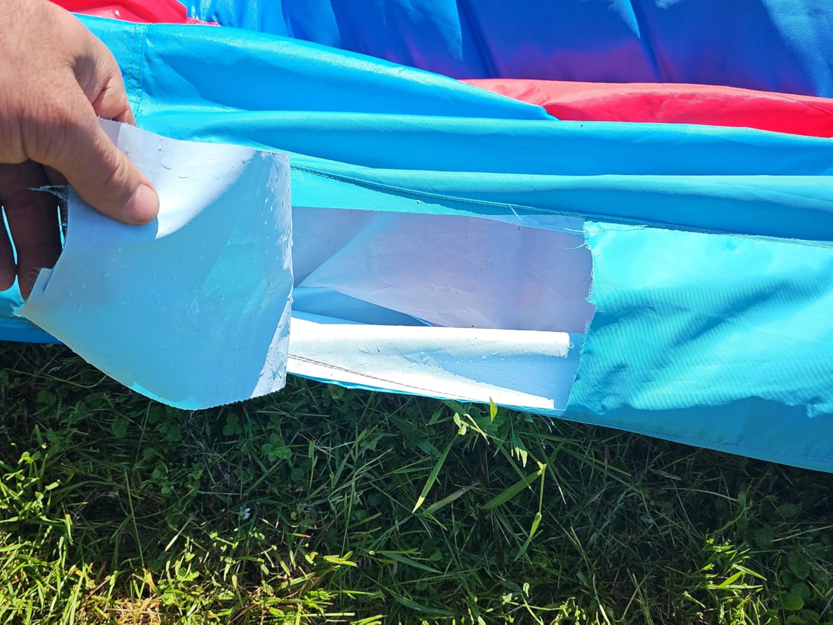 Causeair Inflatable Water Slide with Bounce House,Dolphin Styling,Splashing Pool,Double Water Cannon,Climbing Wall,Heavy Duty GFCI Blower,Inflatable Water Park Slide for Kids Backyard Summer customer photo 2