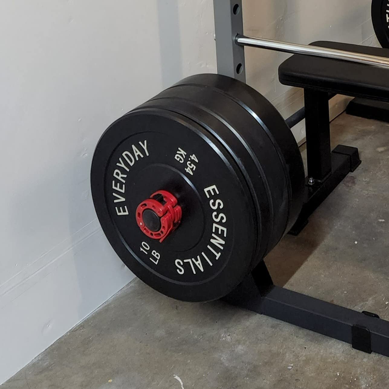 BalanceFrom Olympic Rubber Bumper Weight Plate Set with Steel Hub Inserts - 2-Inch Hole Plates for Strength Training, Powerlifting, and Weightlifting at Home, Garage, or Commercial Gym customer photo 1