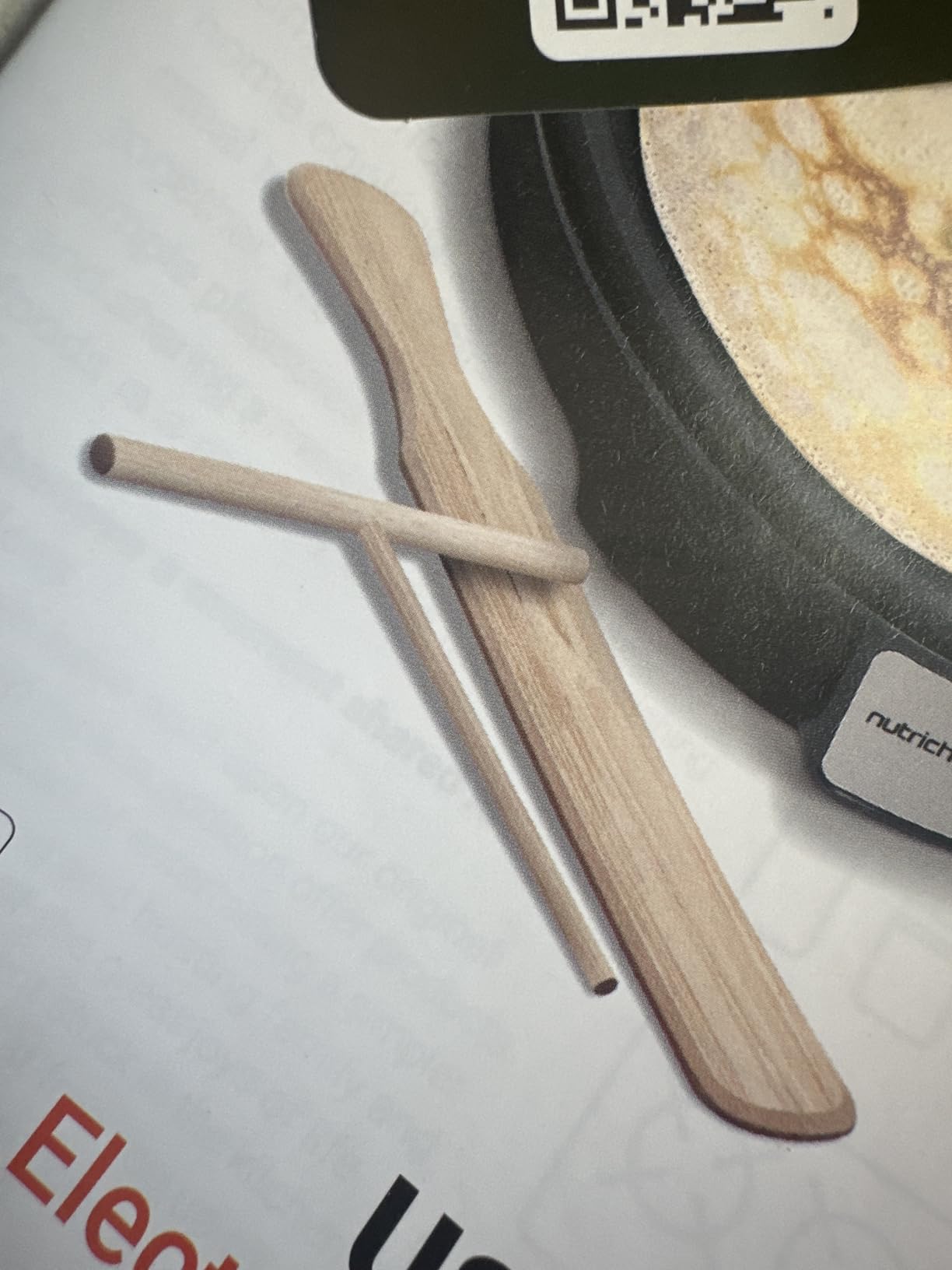 Nutrichef Electric Crepe Maker Pan & Griddle | 12 Inch Nonstick Cooktop | LED Indicators & Adjustable Temperature Control | Includes Spatula, Batter Spreader | Cooks Crepes, Roti & Pancakes customer photo 1