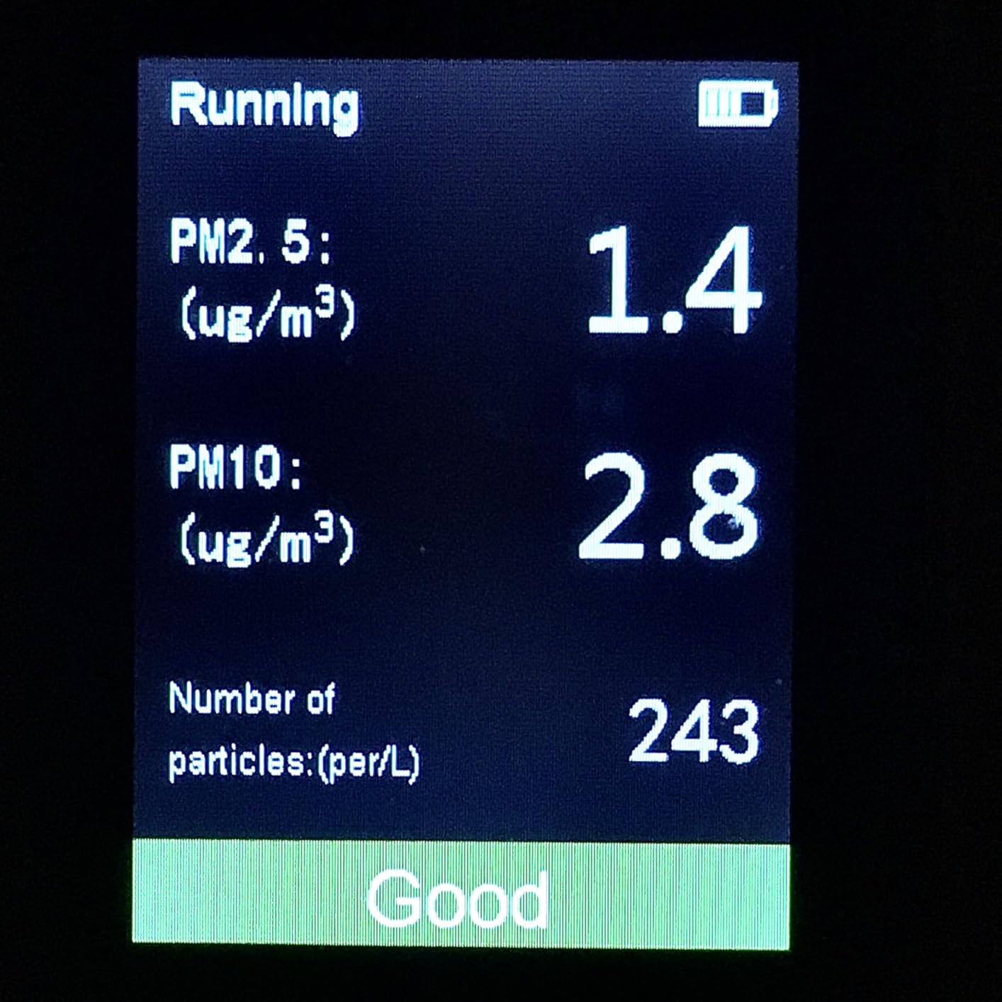 Temtop LKC1000S 2nd Professional Air Quality Monitor & Particle Counter | PM2.5 PM10 Formaldehyde Detector, AQI Tester with Data Export customer photo 1