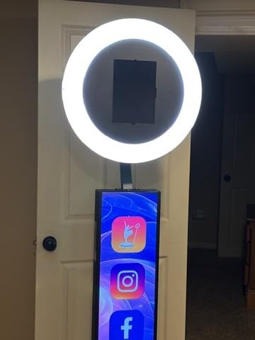 Portable Photo Booth Machine Compatible with Any Ipad,Black：Flight Case | RGB Ring Lights,Music Sync,Free Custom Logo,2 Months ChackTok VIP customer photo 2
