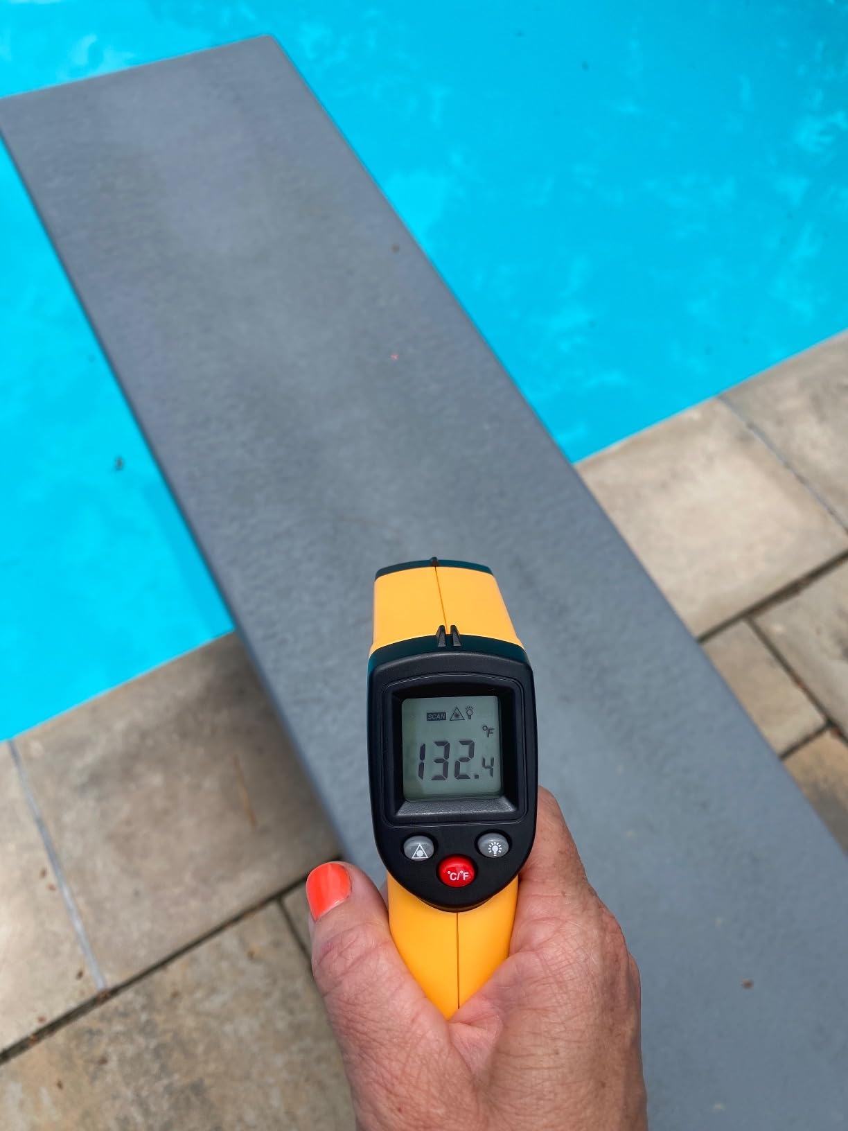 Global Pool Products 8' White Diving Board Replacement for Inground Swimming Pools GPP-DB-GX8-W customer photo 2