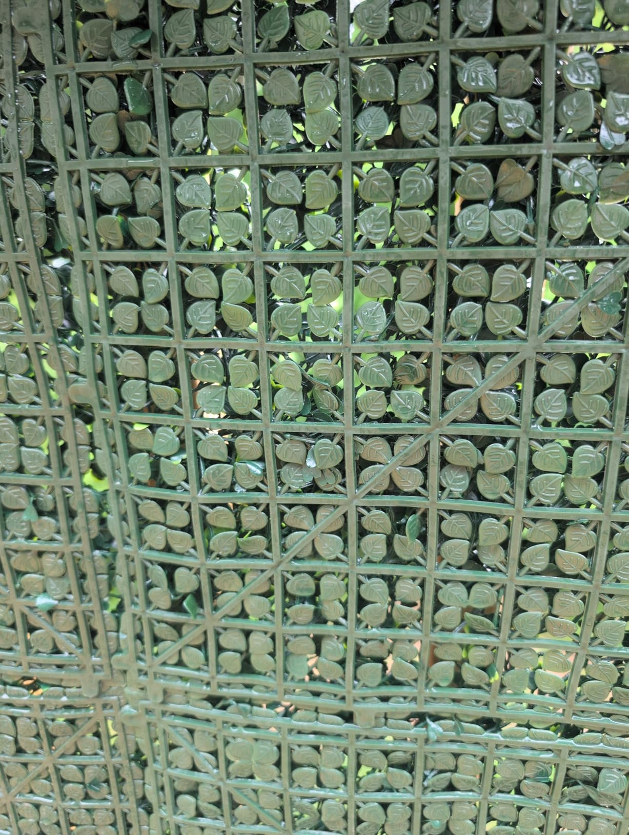 ODTORY Artificial Ivy Privacy Screen Fence Panel, Green 40 X 120 in | UV-Anti Faux Greenery Backdrop, Fake Vine Leaf Hedges Background, Patio/Balcony/Garden/Backyard, Indoor Outdoor Green Decor customer photo 2