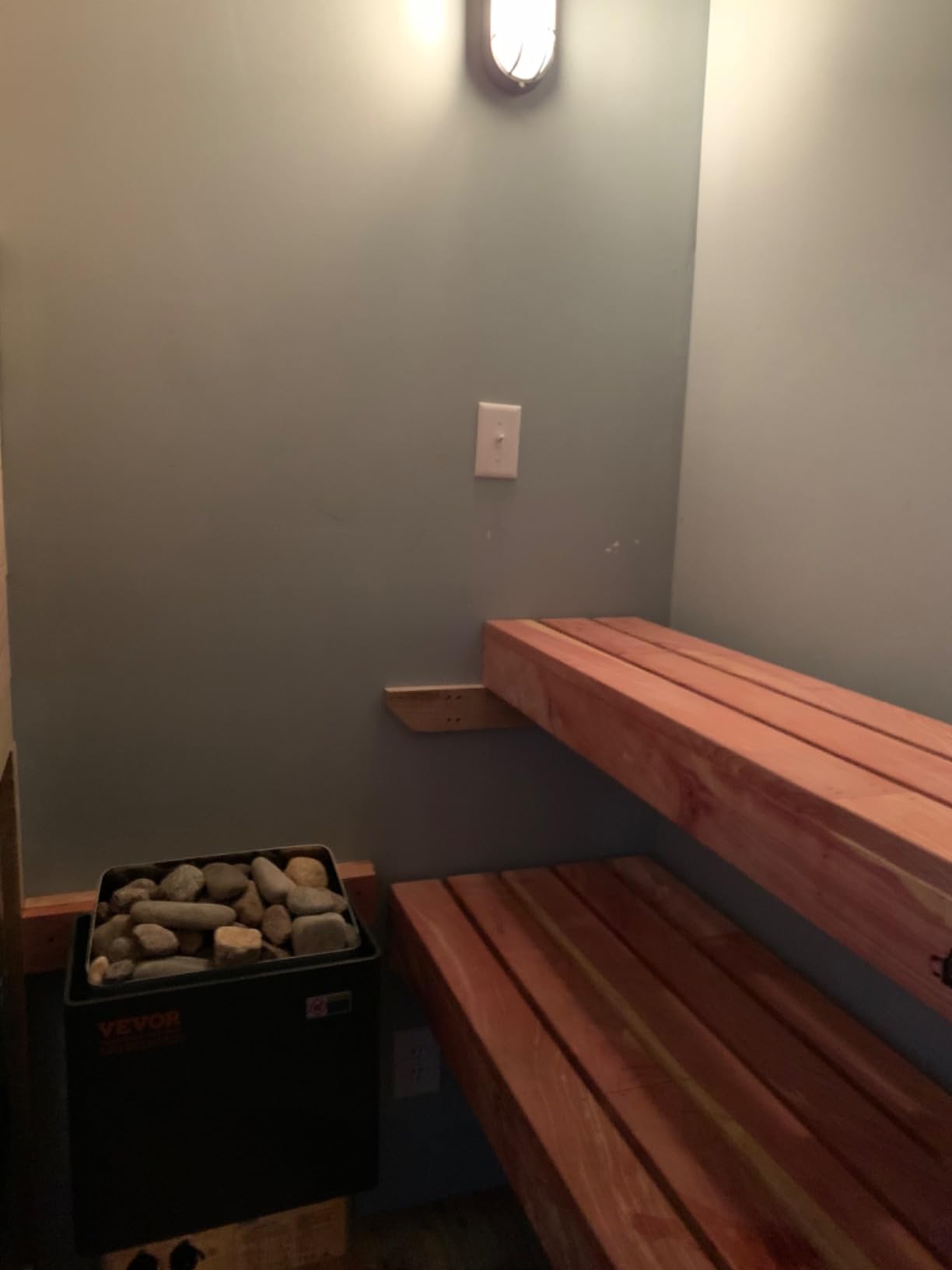 VEVOR Sauna Heater, 220V Electric Sauna Stove, Steam Bath Sauna Heater 3h Timer and Adjustable Temp for Max. 176-318 Cubic Feet, (4.5KW) FCC Certification customer photo 1