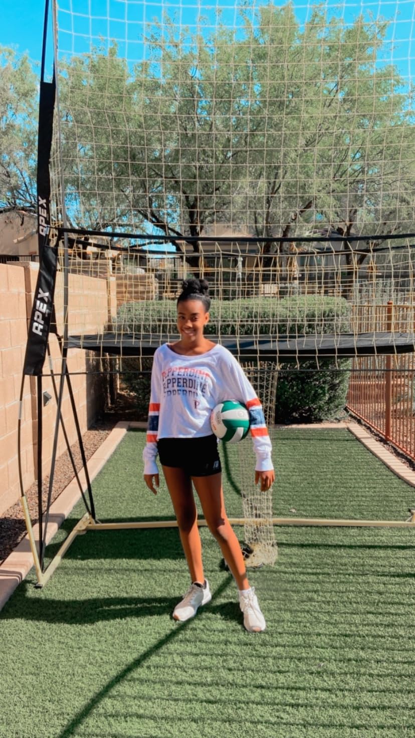 Volleyball Training Net Equipment System - Sturdy, Adjustable, and Portable | Improve Accuracy, Technique, and Skills | Ideal for Indoor/Outdoor Use | Easy Assembly & Storage customer photo 1