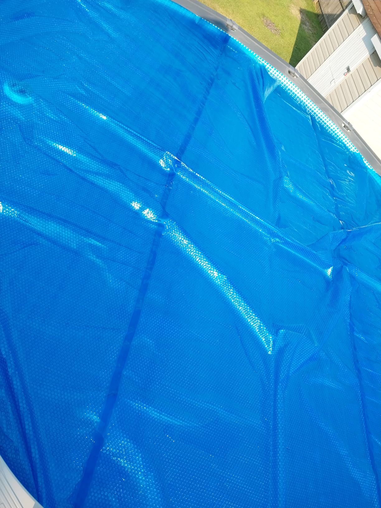 In The Swim 18' Premium Blue Round Solar Pool Cover 12 Mil for Solar Heating Above Ground Pools and Inground Pools customer photo 2