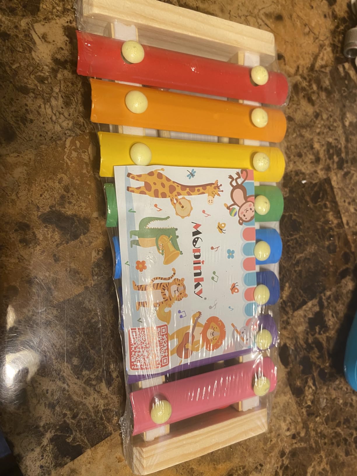 MCPINKY Xylophone for Kids with 2 Mallets, Wooden, Rainbow | Baby Xylophone, Musical Instruments Toy for Toddlers, Birthday Party Favors customer photo 1