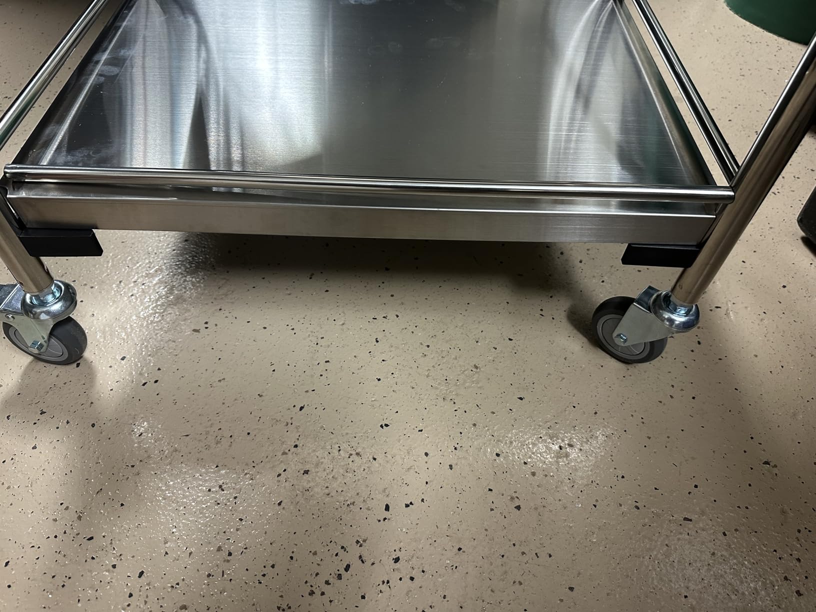 VEVOR Medical Cart, 2-Layer Stainless Steel Cart 220 lbs Weight Capacity | Rolling Utility Cart with 360° Silent Wheels and a Drawer, for Lab, Clinic, Kitchen, Salon, Stable Structure, Built to Last customer photo 2