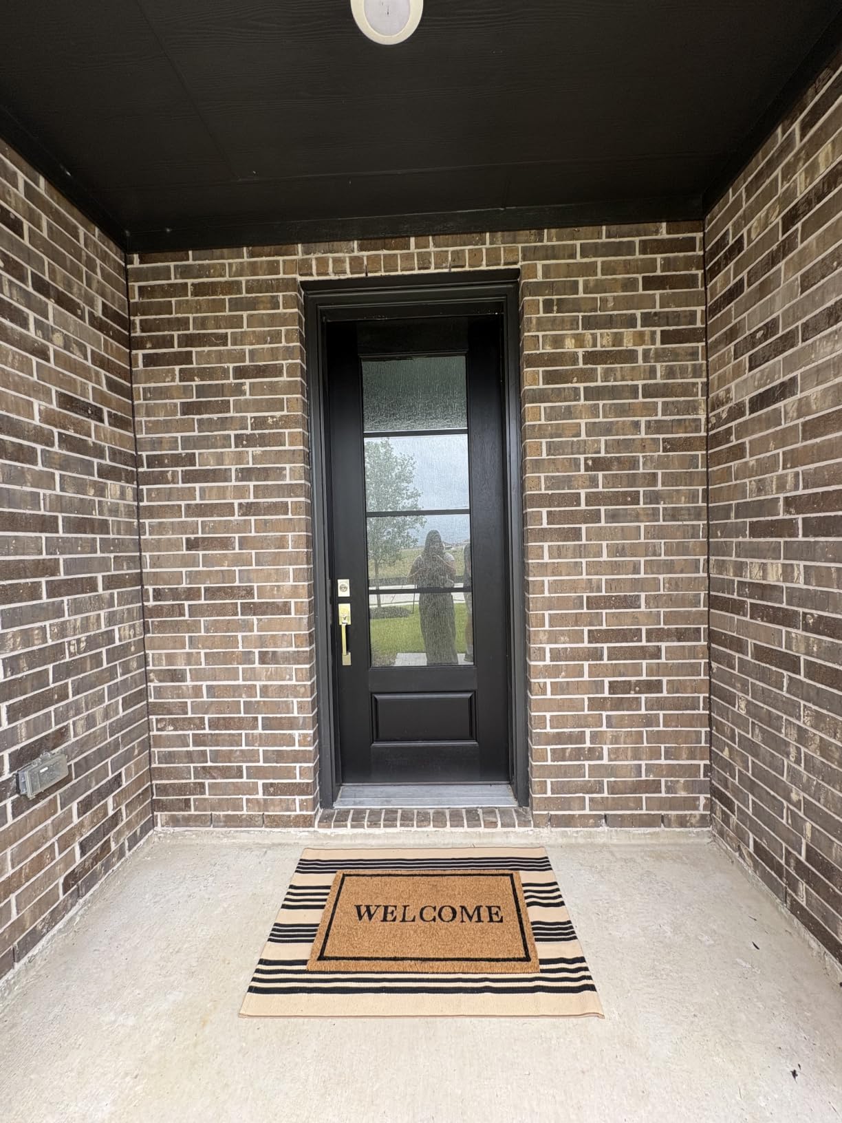 KANKUN Coco Coir Door Mat with Heavy Duty Backing, Welcome Doormat (17