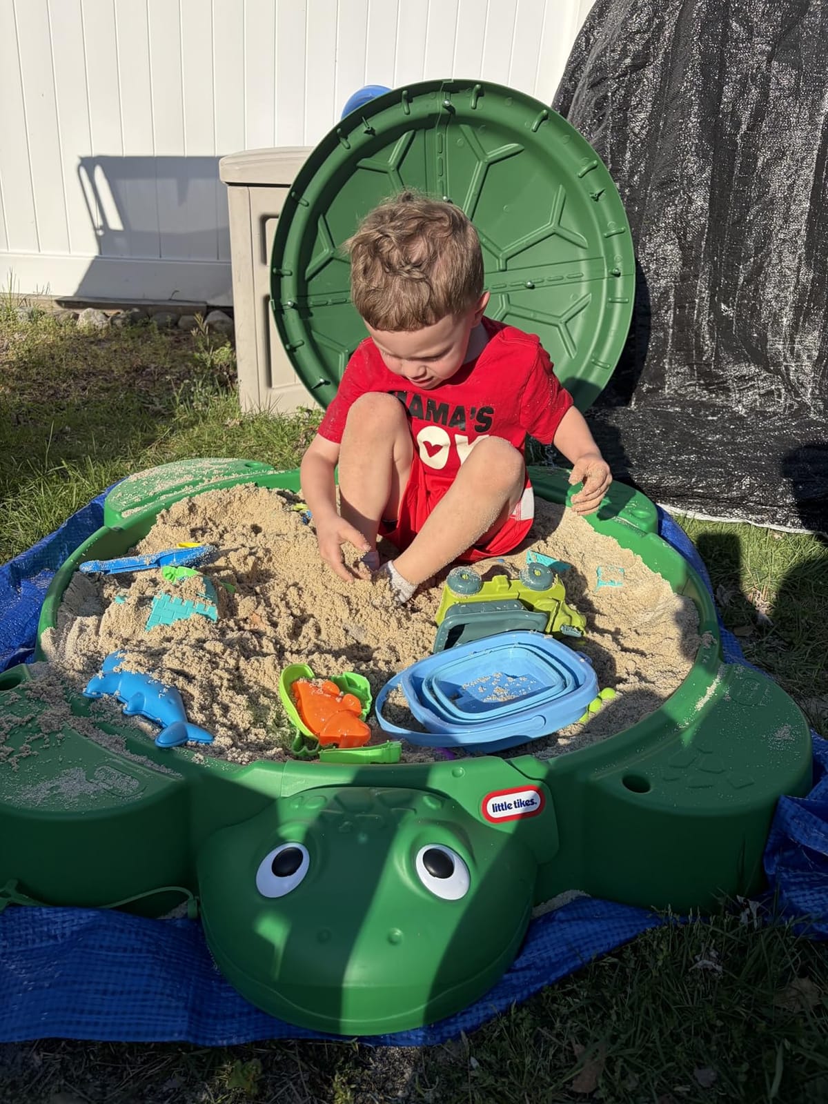 Little Tikes Turtle Sandbox, for Boys and Girls Ages 1-6 Years customer photo 2