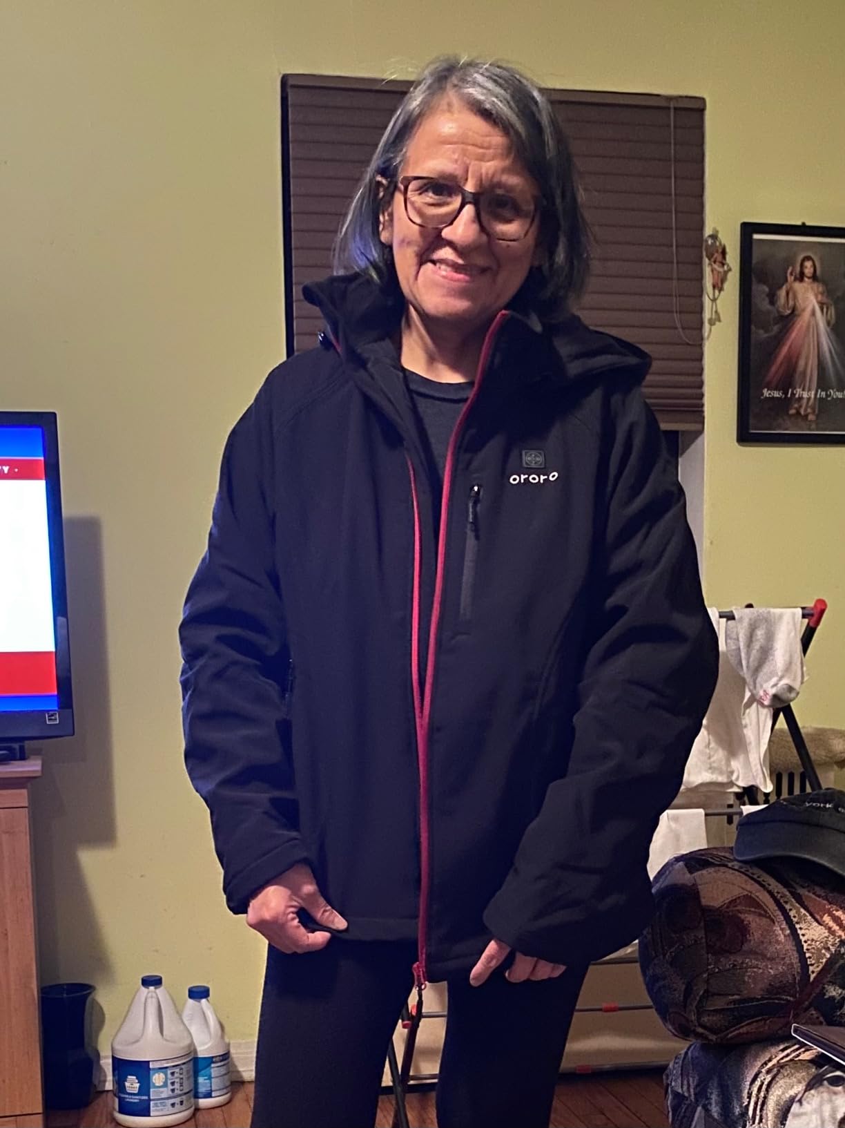 ORORO Women's Classic Heated Jacket, Water Resistant Heated Coat customer photo 2