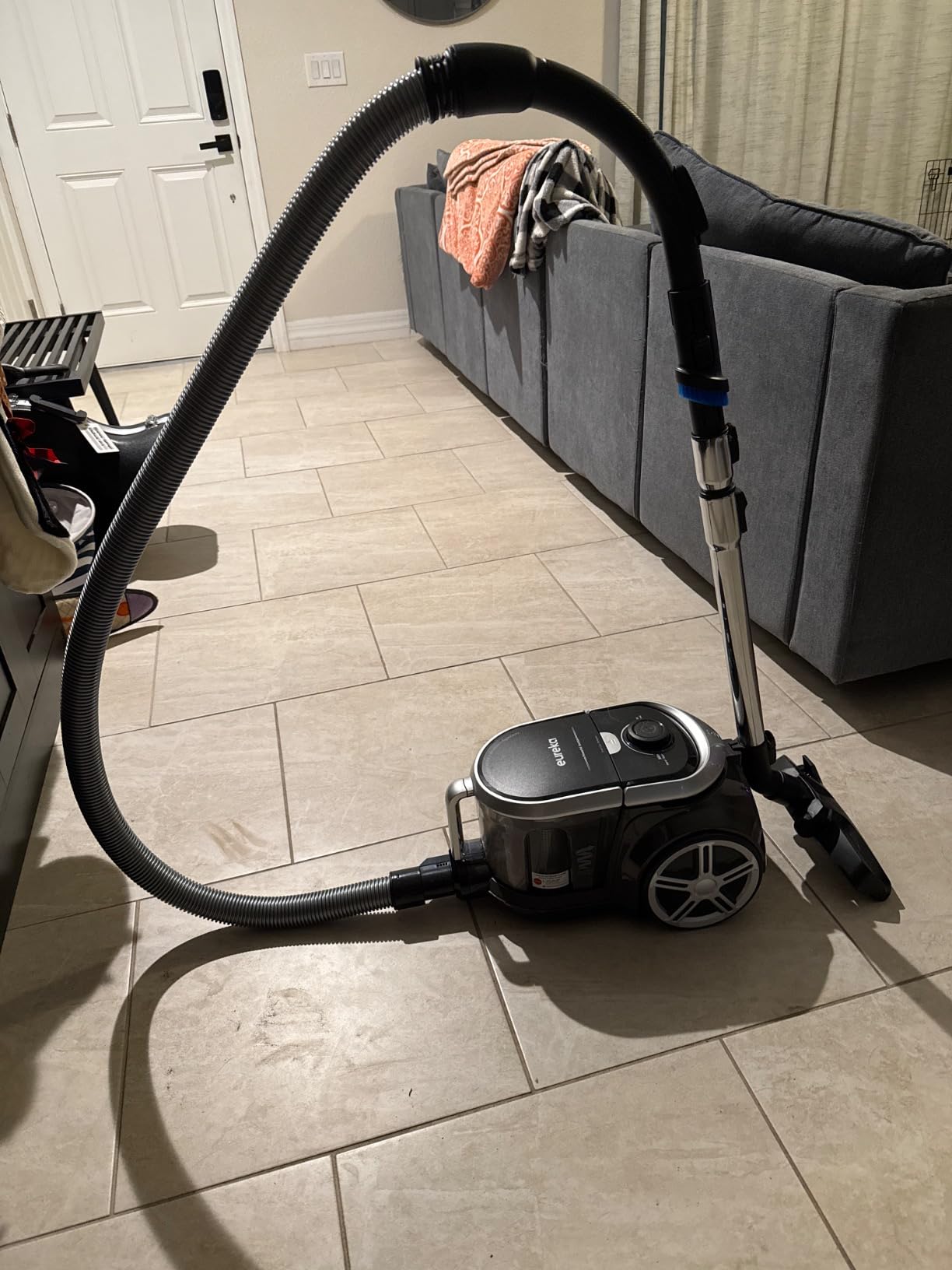 Eureka Bagless Canister Vacuum Cleaner, Vacuum for Hardwood Floor, Carpet | NEN180 WhirlWind, Lightweight, 1000W, HEPA, Auto cord rewind customer photo 1