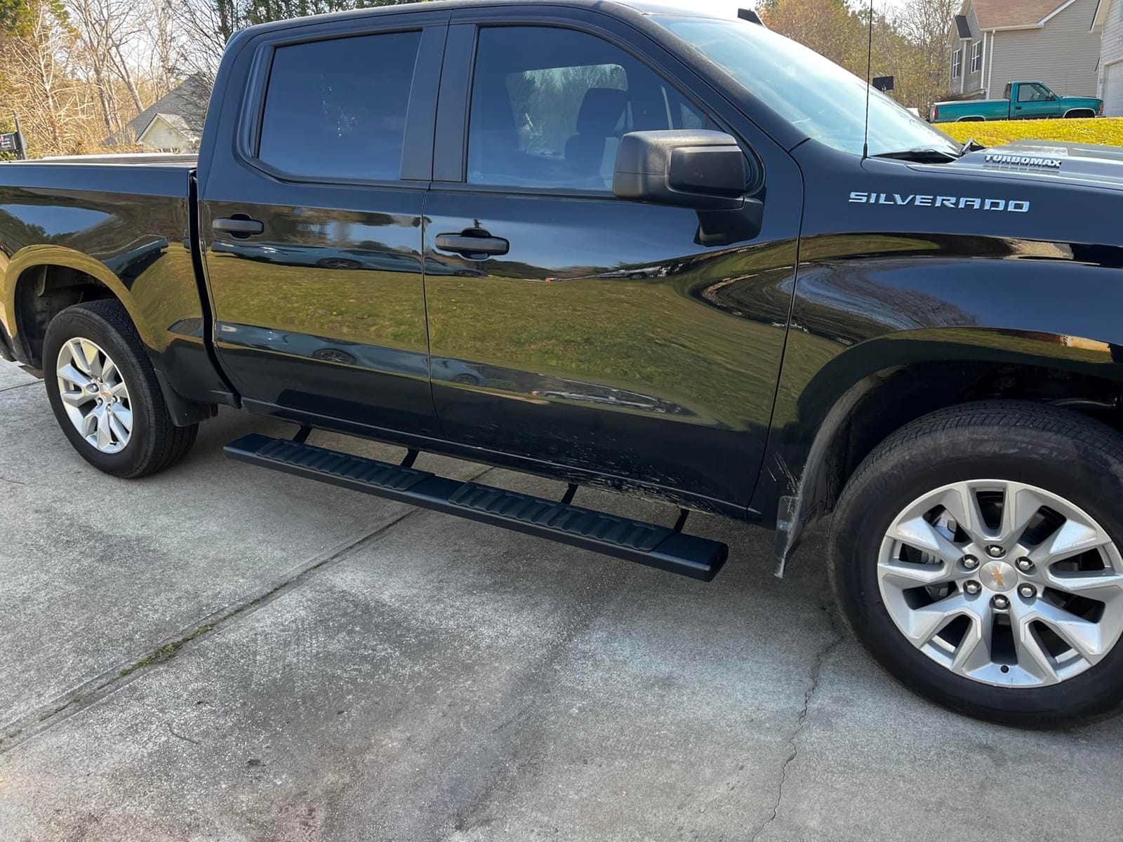 AUTOSAVER88 Running Boards Compatible with 2019-2026 Silverado/Sierra 1500 | Crew Cab Side Steps Fit 2020-2026 Chevy/GMC 2500HD 3500HD Aluminum Nerf Bars (Excl. 2019 1500 LD) customer photo 2