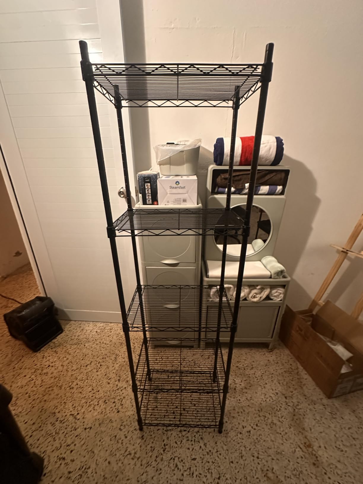 SINGAYE Metal Shelves Wire Shelving Storage Standing Adjustable Shelf Unit | 5 Tier Mesh Units Shelf for Kitchen Laundry Bathroom Closet Organizers, 10