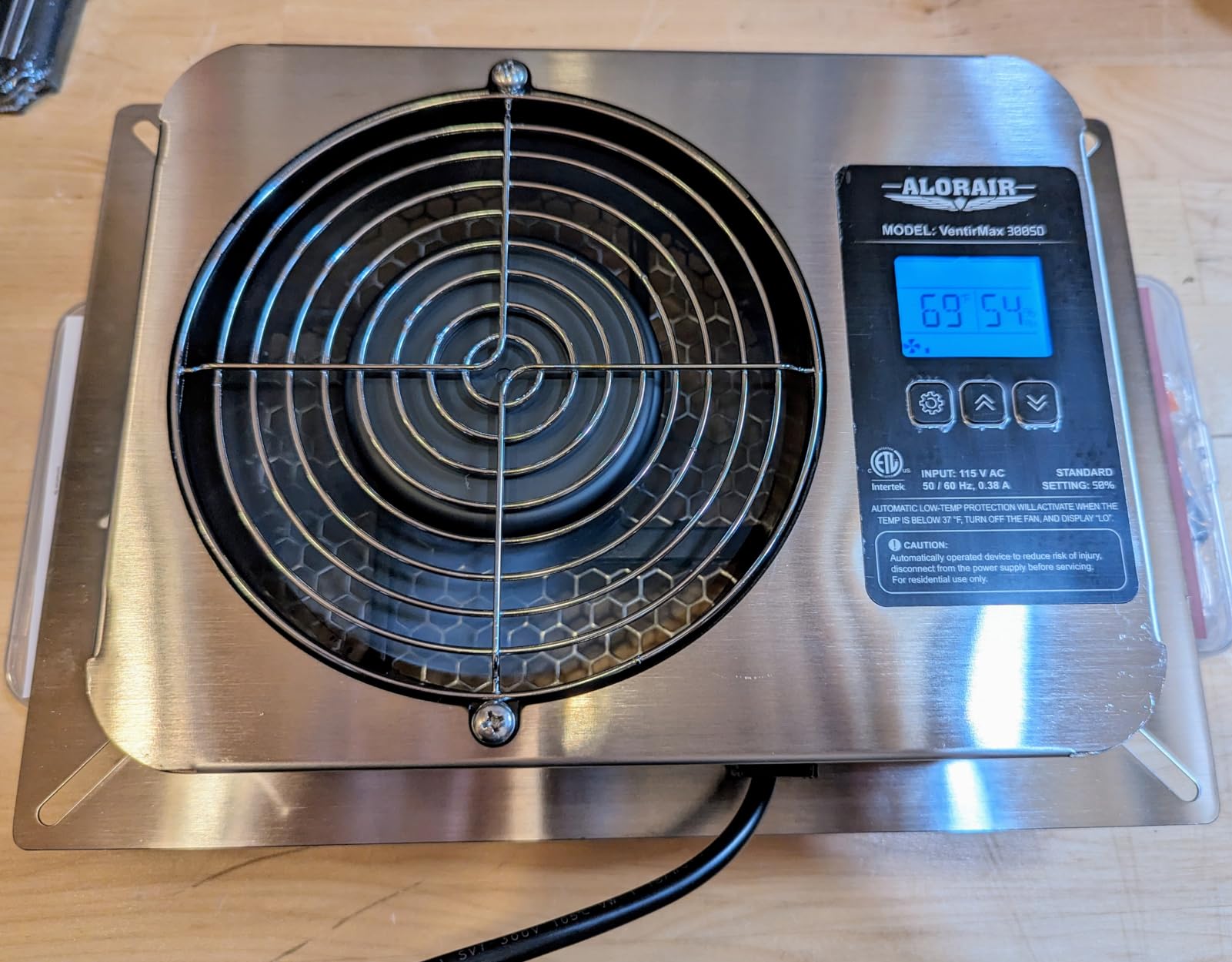 ALORAIR 300 CFM Crawl Space Fan with Humidistat and Digital Display | Stainless Steel Crawlspace Ventilator Fan with Timing Cycle, Freeze Protection, Thermostat, for Basement, Garage, Attic customer photo 1
