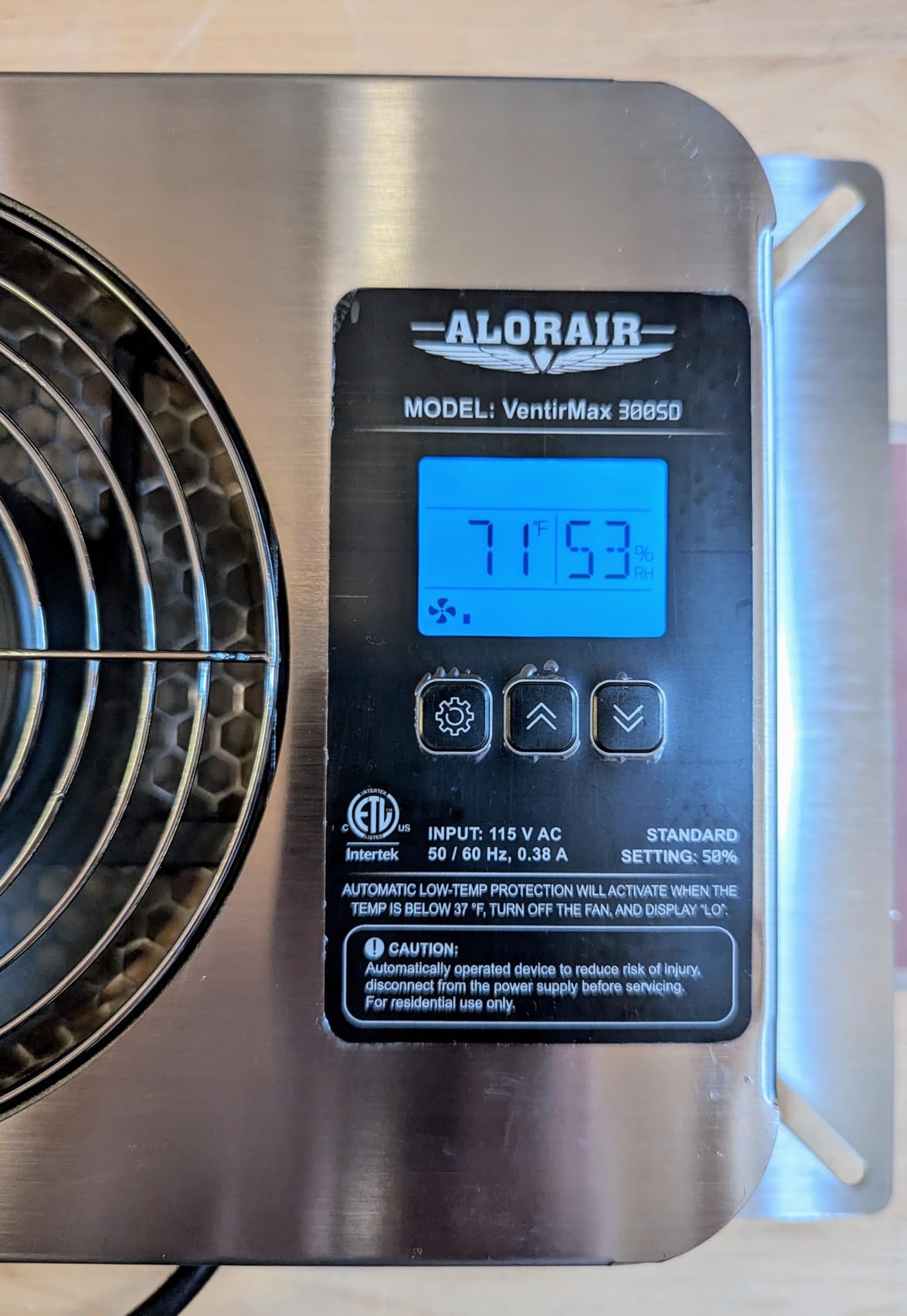 ALORAIR 300 CFM Crawl Space Fan with Humidistat and Digital Display | Stainless Steel Crawlspace Ventilator Fan with Timing Cycle, Freeze Protection, Thermostat, for Basement, Garage, Attic customer photo 2