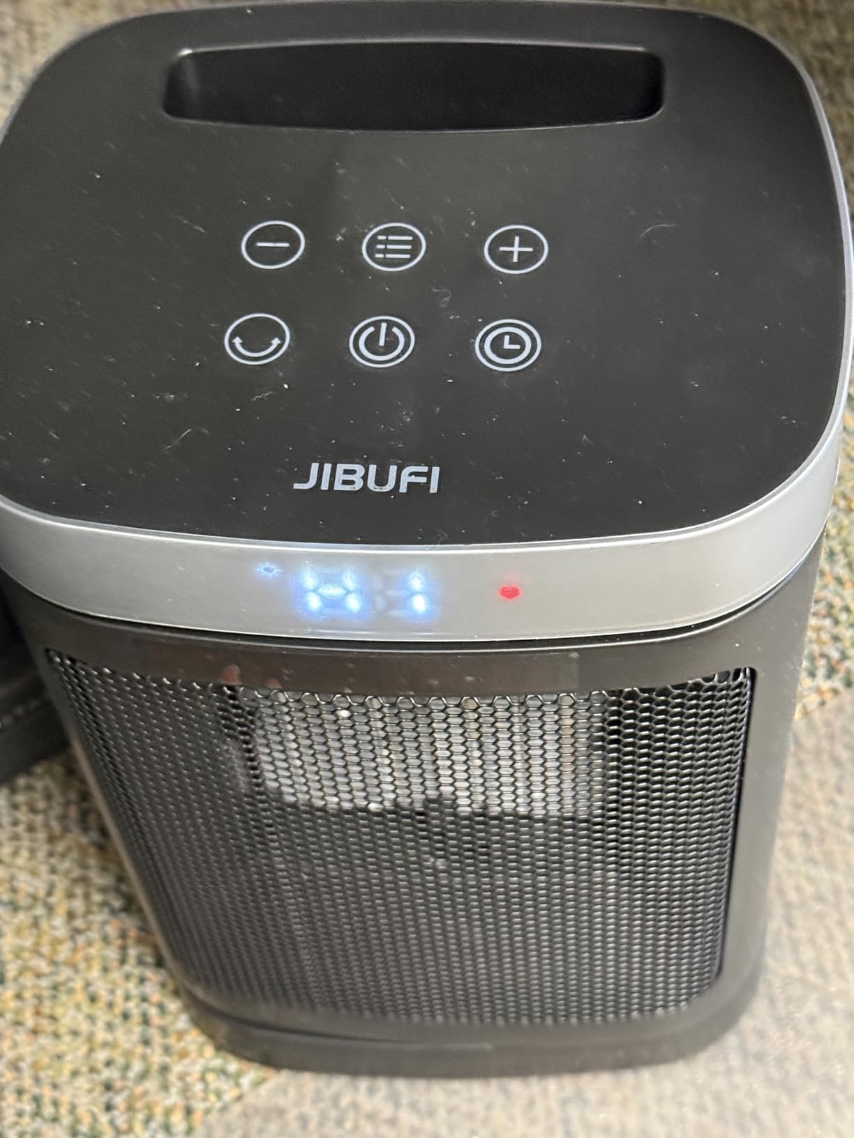 JIBUFI Portable Space Heater for Indoor Use with 70° Oscillation and Remote | 1500W PTC Electric Heater with Thermostat, Rapid and Safe Heating, 12H Timer, 5 Mode, Fast Safety Heat for Bedroom, Office customer photo 1