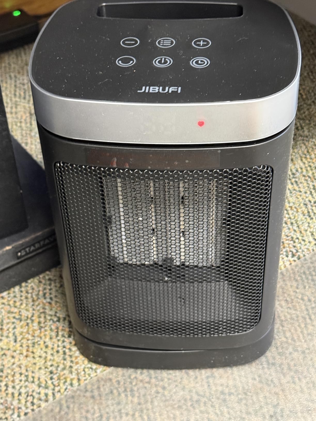 JIBUFI Portable Space Heater for Indoor Use with 70° Oscillation and Remote | 1500W PTC Electric Heater with Thermostat, Rapid and Safe Heating, 12H Timer, 5 Mode, Fast Safety Heat for Bedroom, Office customer photo 2