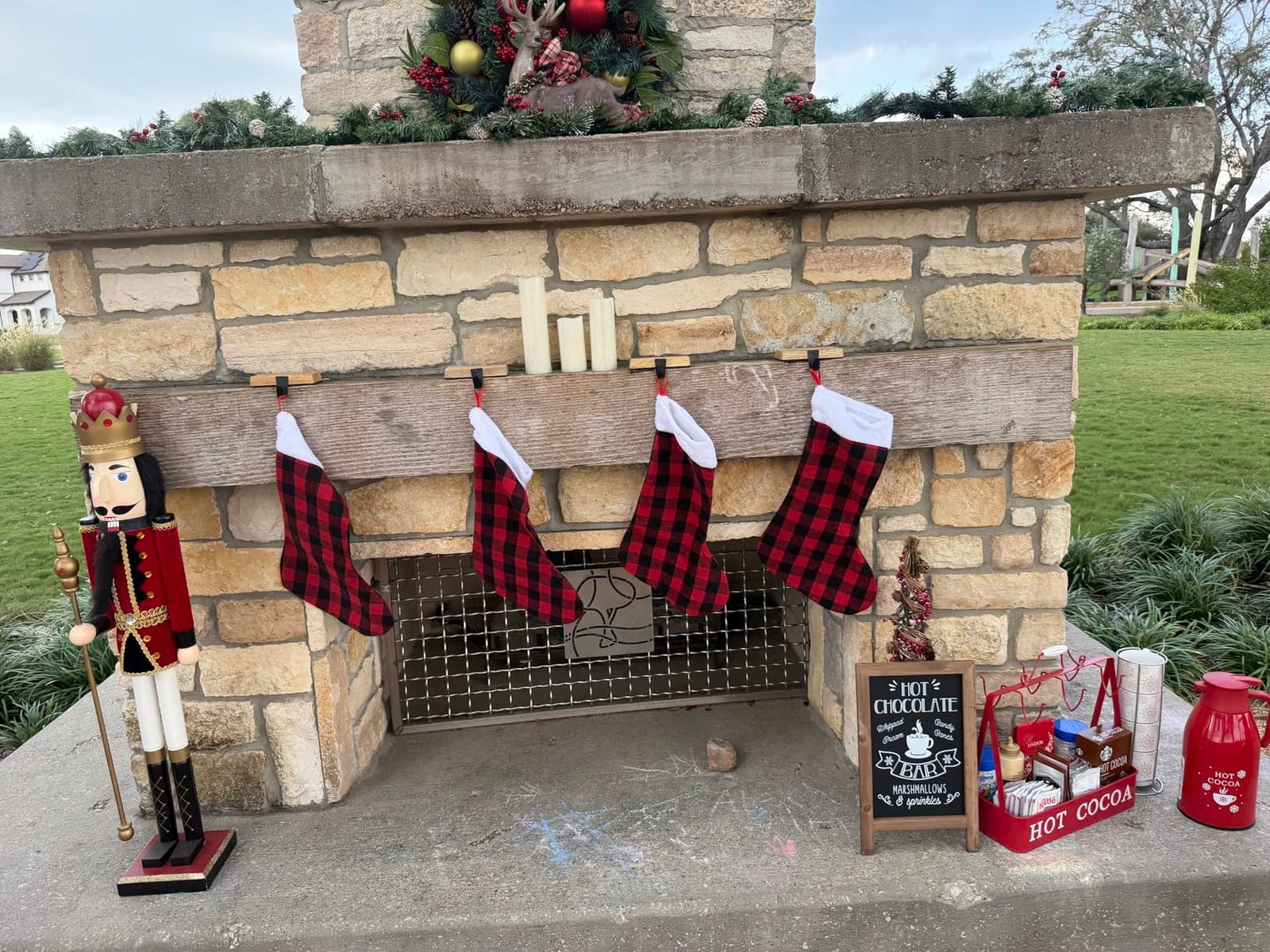 YUJUN 6 Pack 22 Inches Christmas Stockings, Xmas Large Black Red Buffalo Plaid Hanging Stockings Decorations for Christmas Tree Fireplace Family Holiday Party Decor customer photo 1