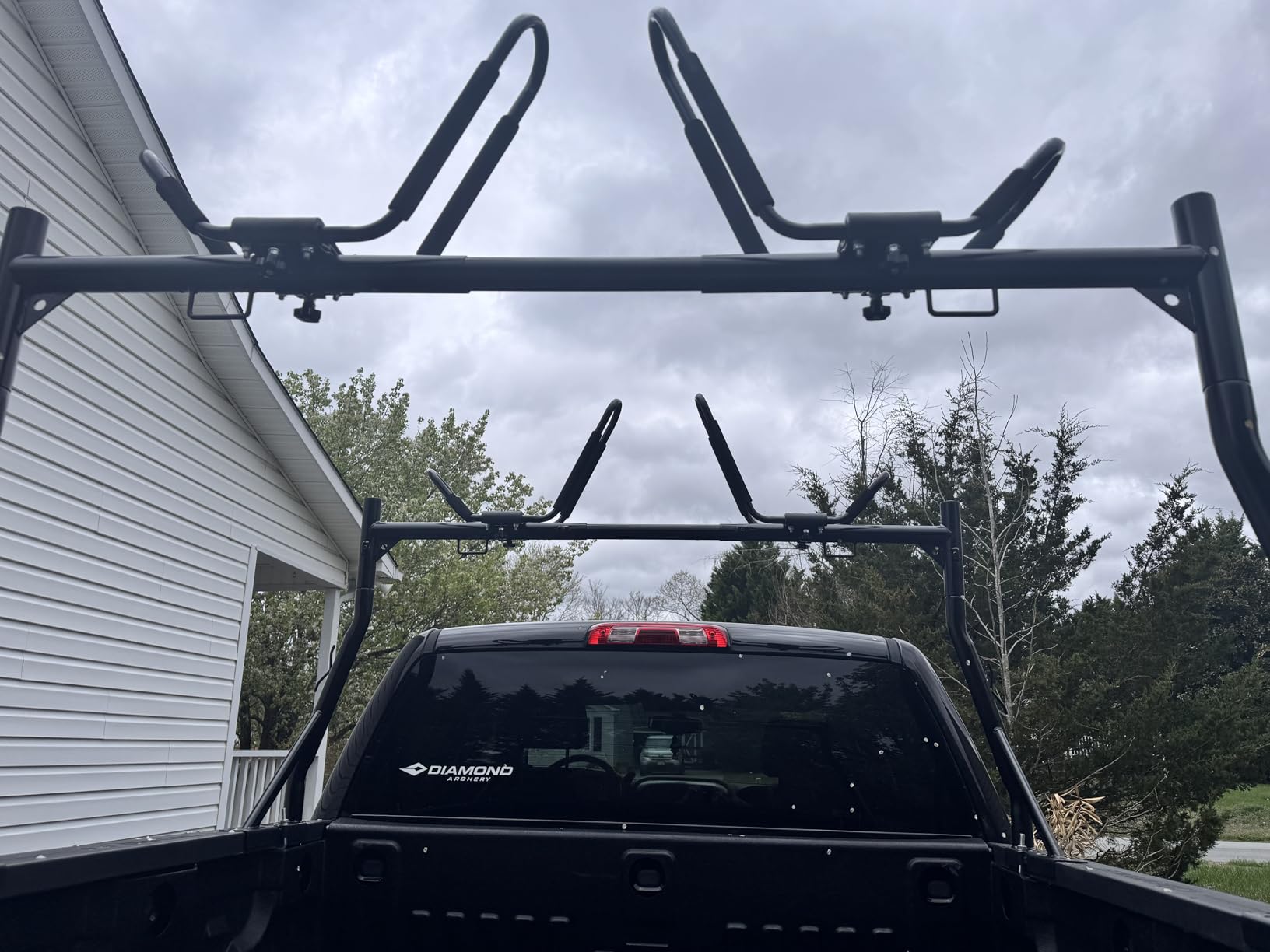 Non-Drilling Truck Rack, Heavy Duty Steel Extendable Truck Bed Ladder Rack, Fit for 52