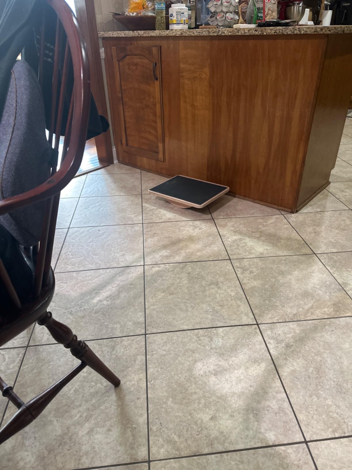 Wooden Wobble Board for Adults - Anti-Slip Balance Board for Stand-Desk Core Strength Therapy customer photo 1