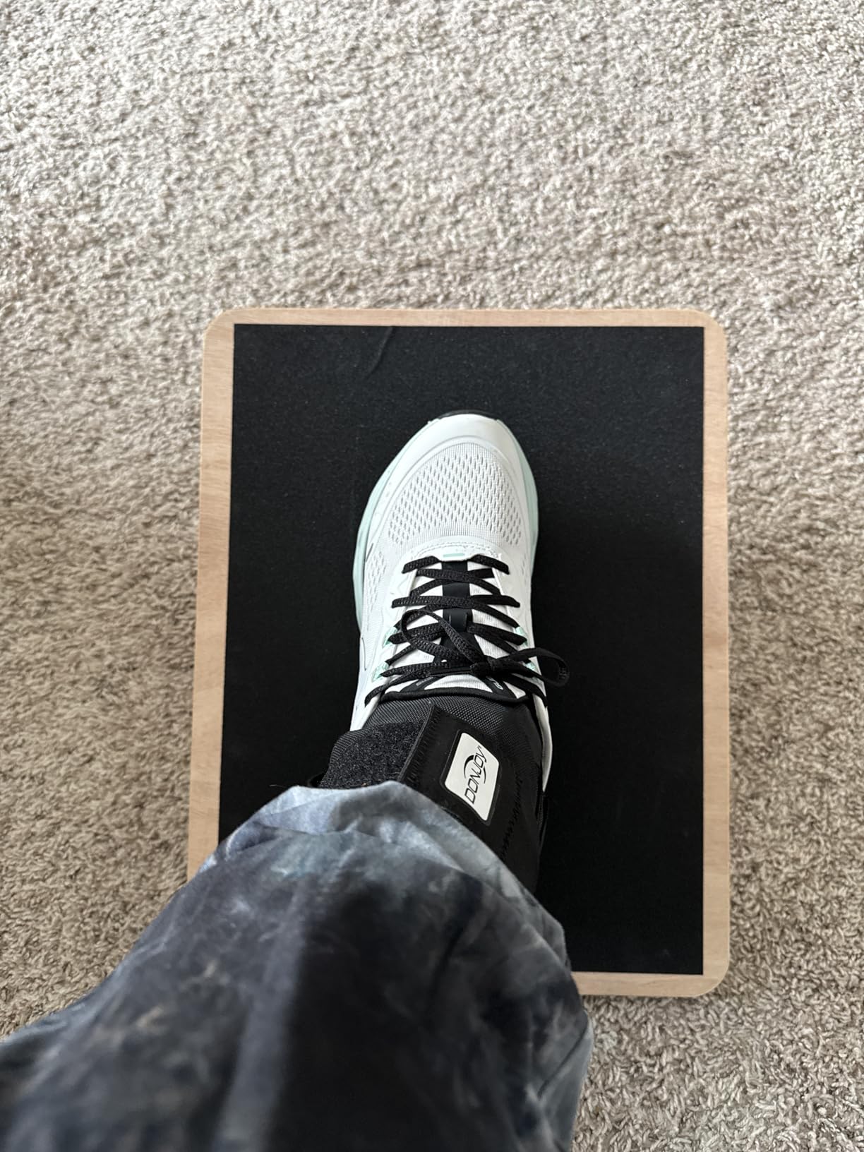 Wooden Wobble Board for Adults - Anti-Slip Balance Board for Stand-Desk Core Strength Therapy customer photo 2