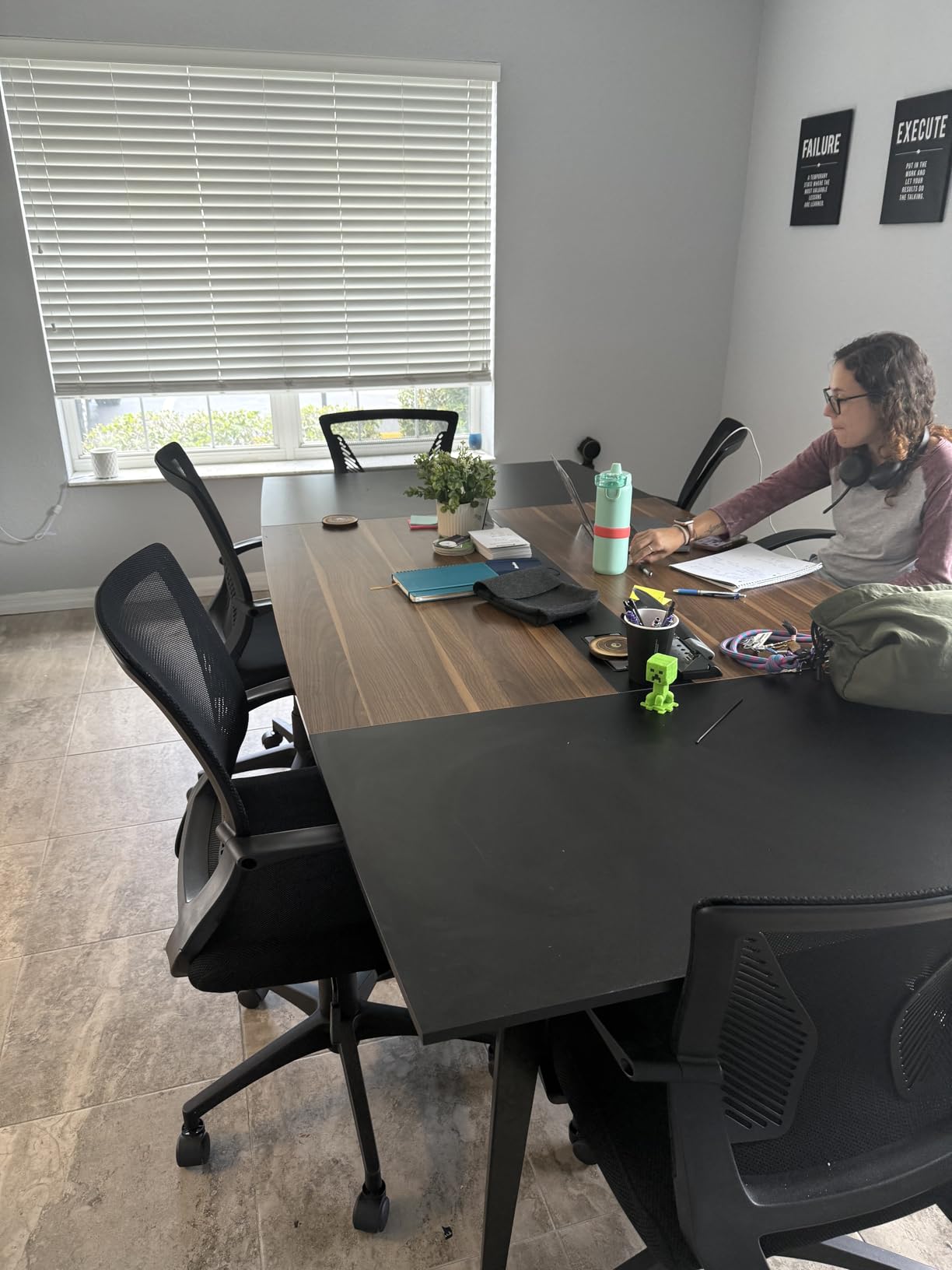 Tribesigns 6FT Conference Table, Rustic Rectangle 70.8