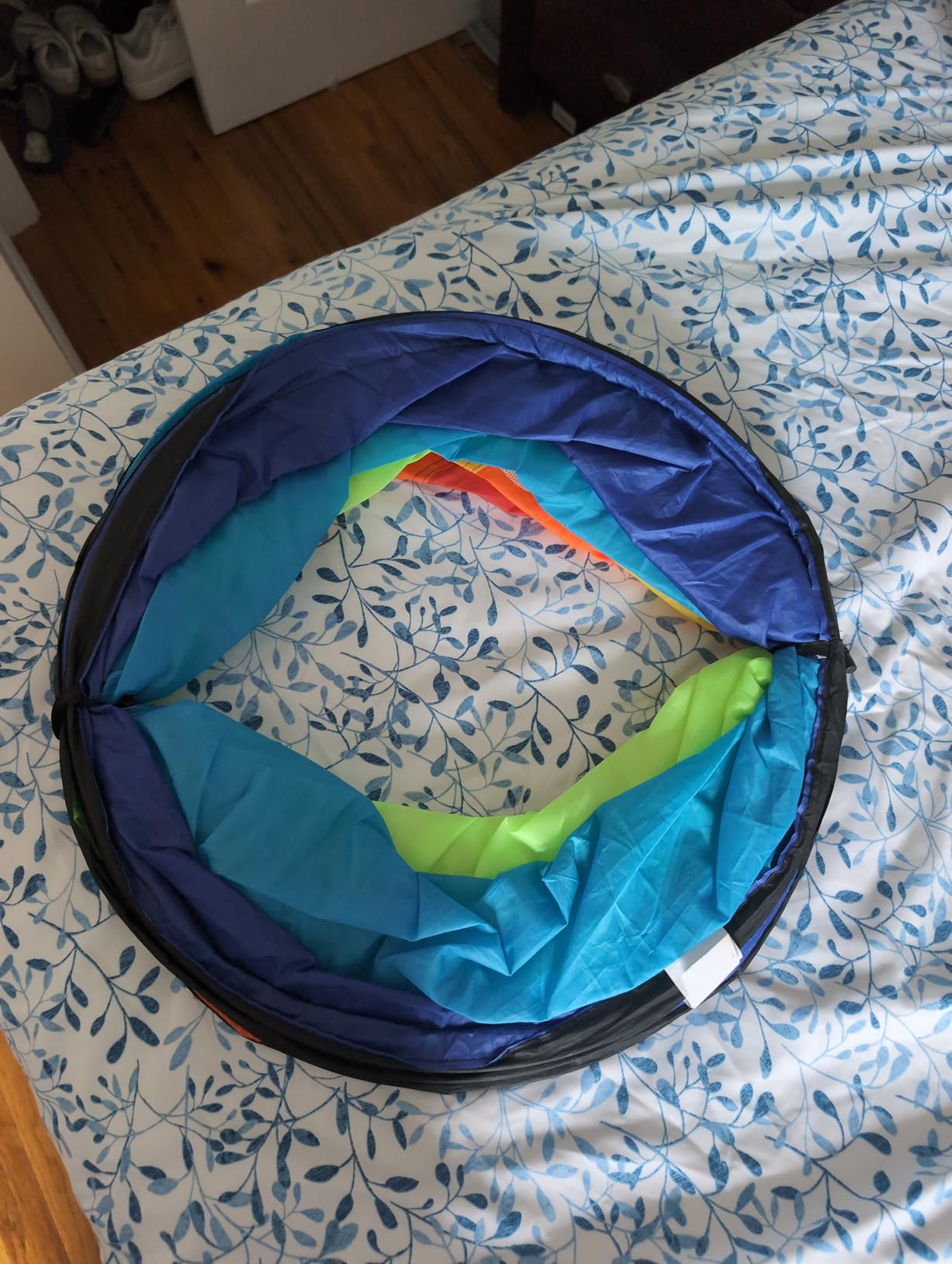 Kids Play Tunnel Set for Toddlers Double Tunnels for Indoor and Outdoor Fun | Pop-Up Crawl Tunnels for Babies, Toddlers, and Pets | Easy to Set Up, Store, and Transport | Durable and Breathable customer photo 2