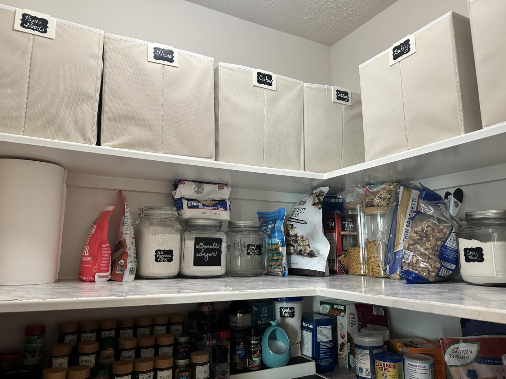 Criusia Storage Cubes, 11 Inch Clothes Storage Bins for Shelves Closet (10 Pack), Fabric Collapsible Storage Bins with Dual Handles, Cubby Storage Baskets for Magazines, Dorm Essentials (Black) customer photo 1