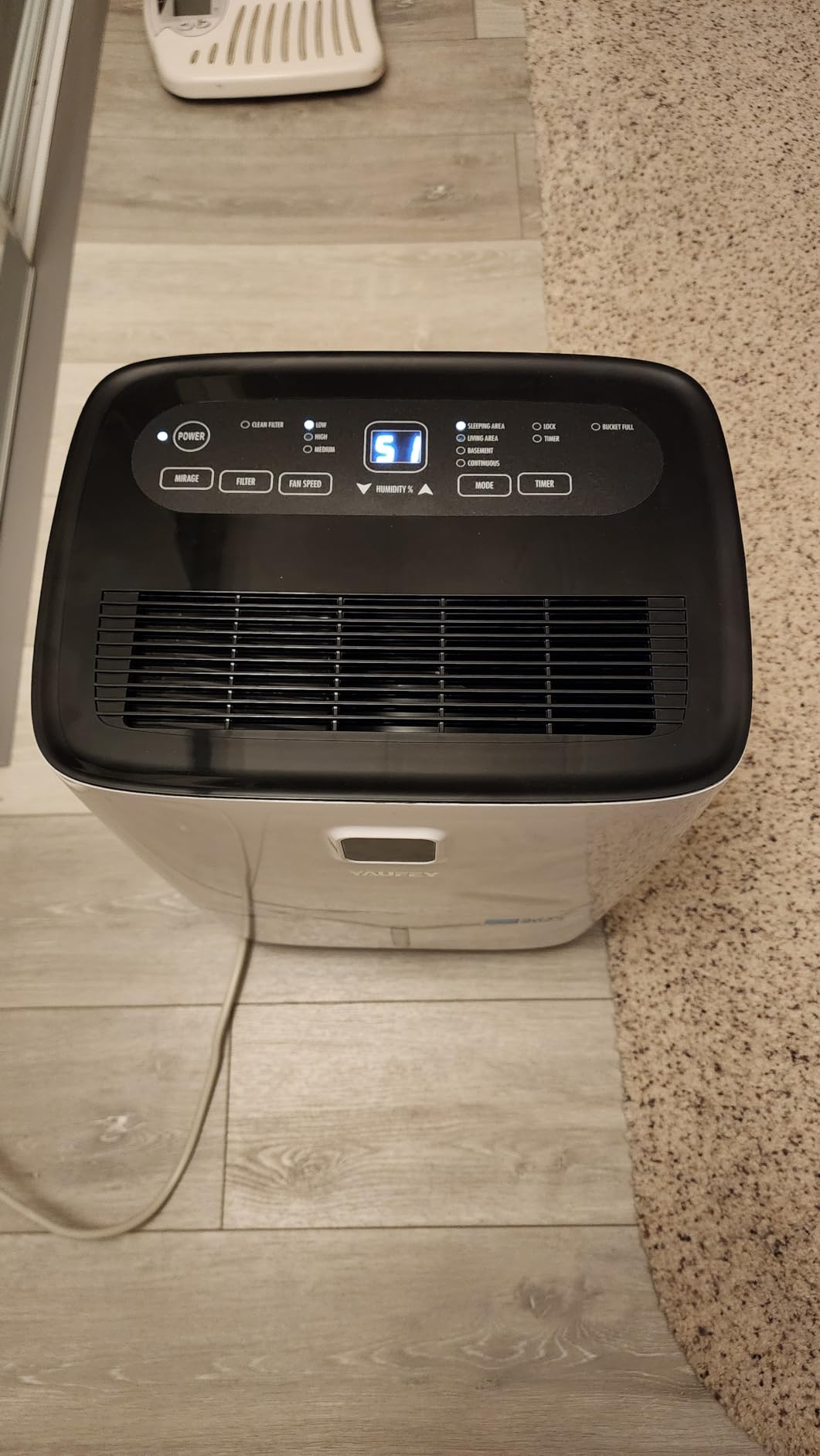 120 Pint Dehumidifier for Basement 6000 Sq. Ft with Drain Hose, ENERGY STAR | Continuous Drain & Water Tank 1.06 Gal, Intelligent Humidity Control, Quiet Operation, Auto Shut Off, 24H Timer for Home customer photo 1