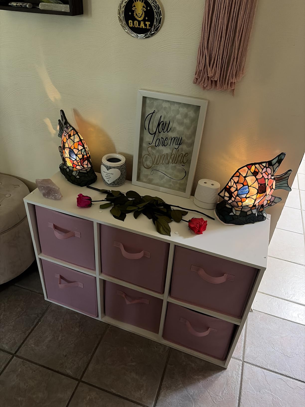 GRANNY SAYS Cube Storage Bins, 11 Inch 6 Pack Storage Cube Organizer, Foldable Fabric Storage Boxes with Handle, Decorative Clothing Storage Baskets for Shelves, Closet, Pink customer photo 2