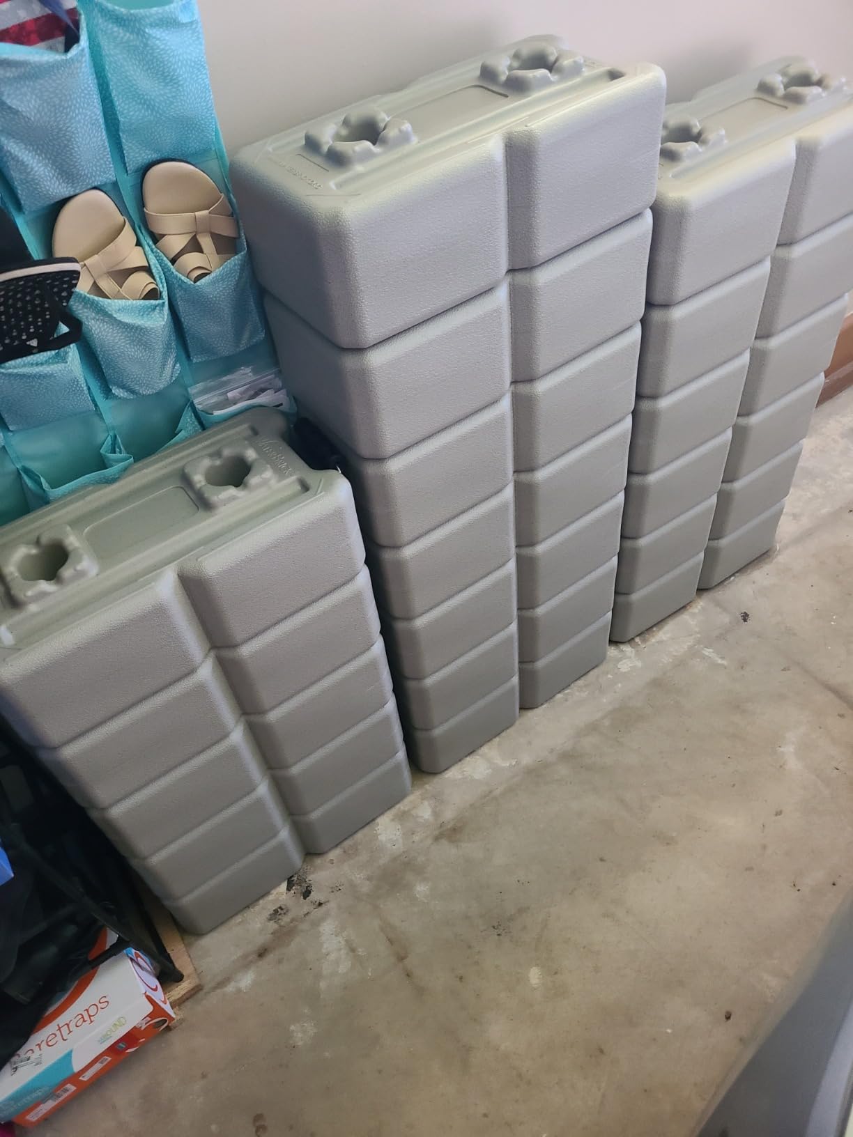 WaterBrick International Storage Containers for Emergency Water | 10-Pack Stackable 3.5 Gallon Bricks | Food-Grade HDPE Plastic | BPA-Free | STD Tan customer photo 1