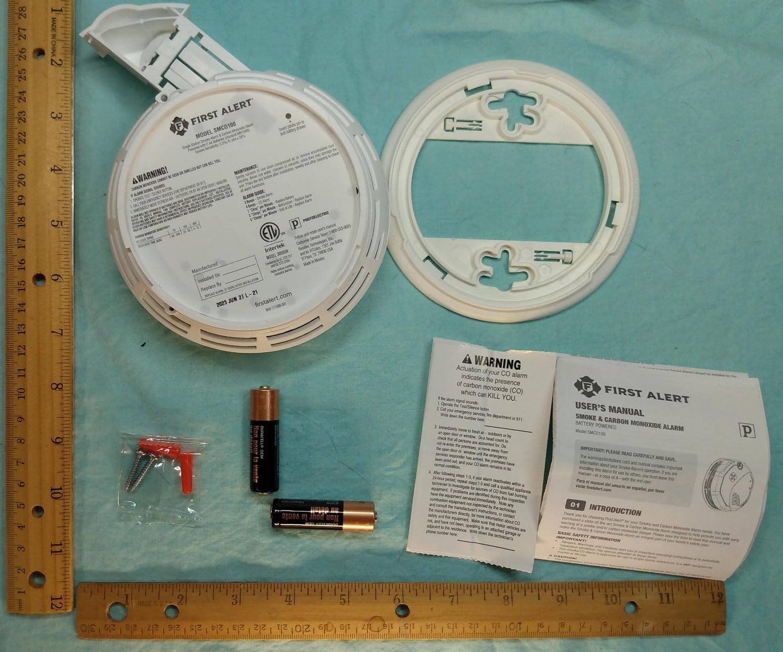 First Alert Battery Combination Smoke & Carbon Monoxide Alarm | SMCO100 customer photo 2
