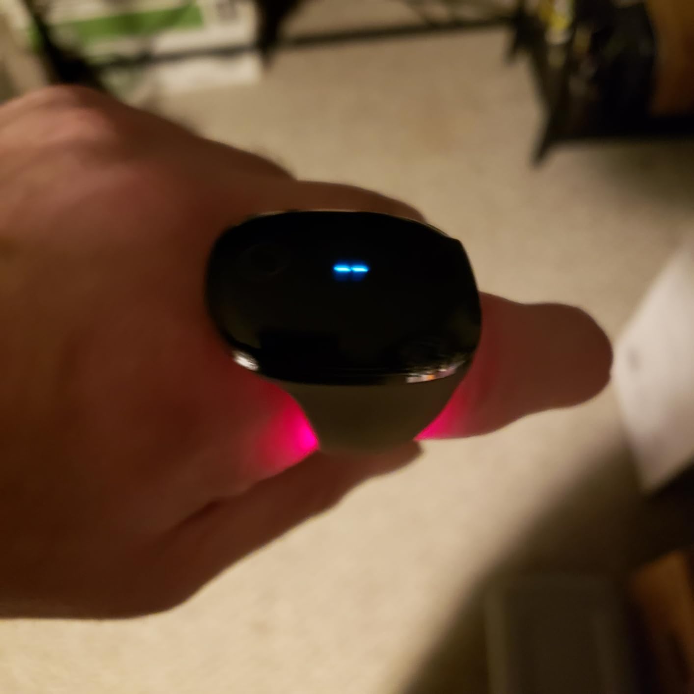 Wellue O2Ring-S Oxygen Monitor with Vibration Reminder, Bluetooth Pulse Oximeter Tracks SPO2 and Pulse Rate, 24 hrs Battery Life, 4*10 Hours Built-in Memory, Rechargeable Pulse Ox with Free PC & APP customer photo 1