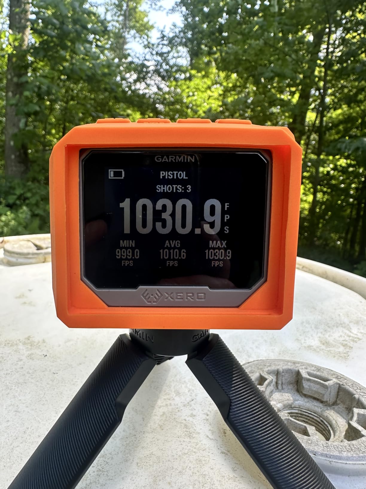 Garmin Xero® C1 Pro, Compact Ballistics Chronograph | Measure Projectile Speeds from 100 fps to 5,000 fps, Button Operated Design, Compact, Water Resistant (IPX7) customer photo 1