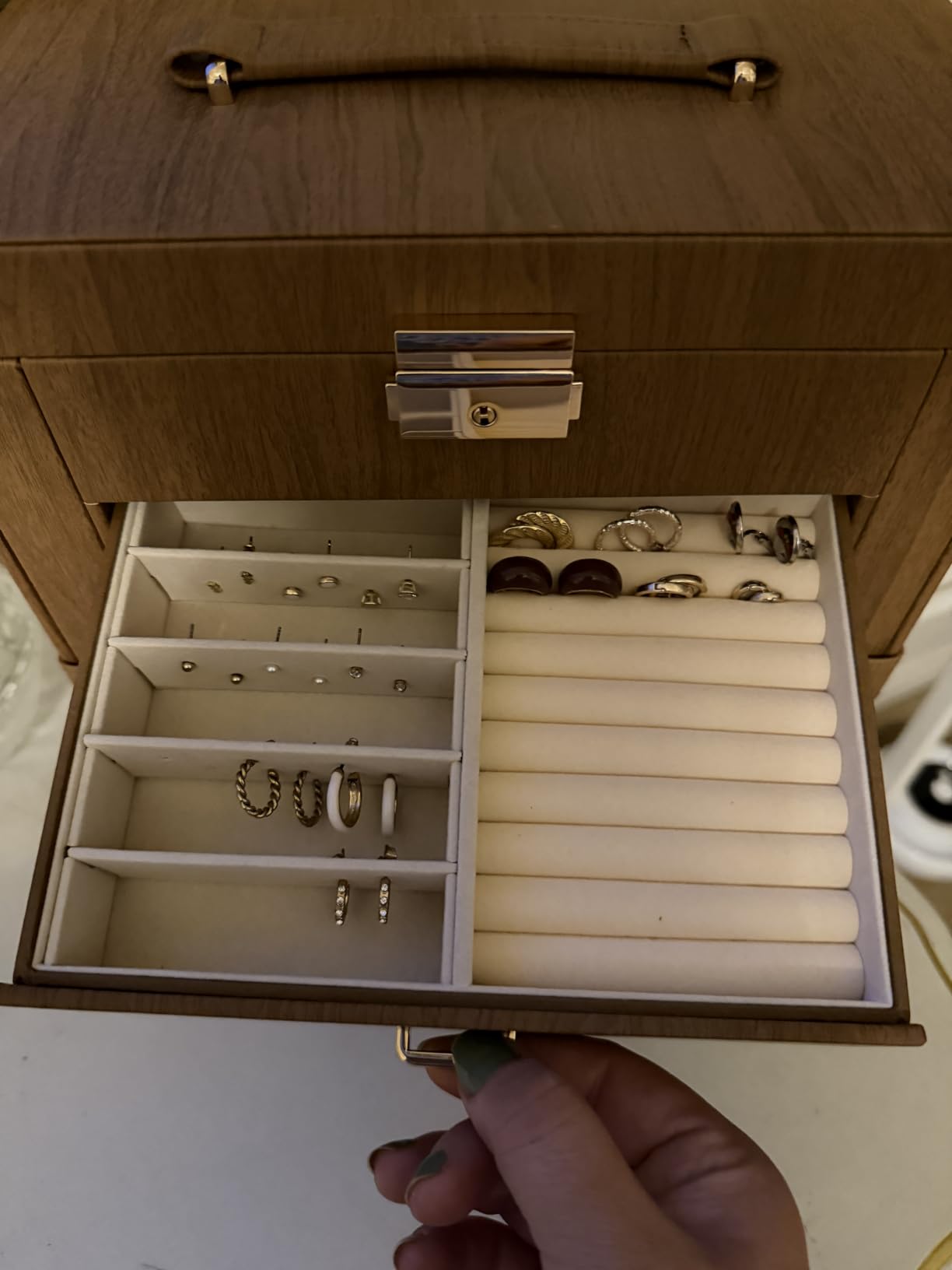 Homde Large Jewelry Box for Women: 5-Layer Organizer with Lock for Dresser customer photo 1