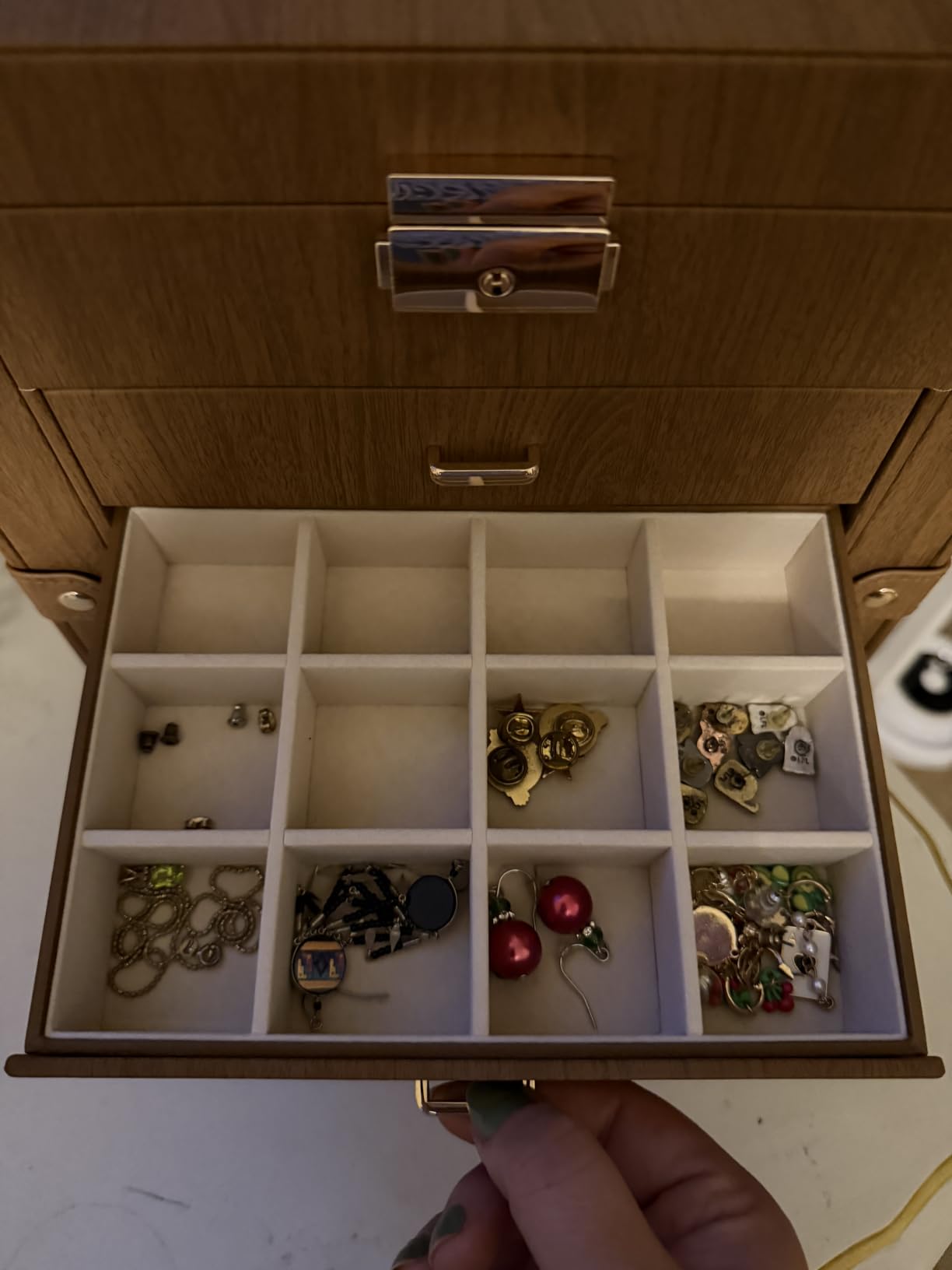 Homde Large Jewelry Box for Women: 5-Layer Organizer with Lock for Dresser customer photo 2