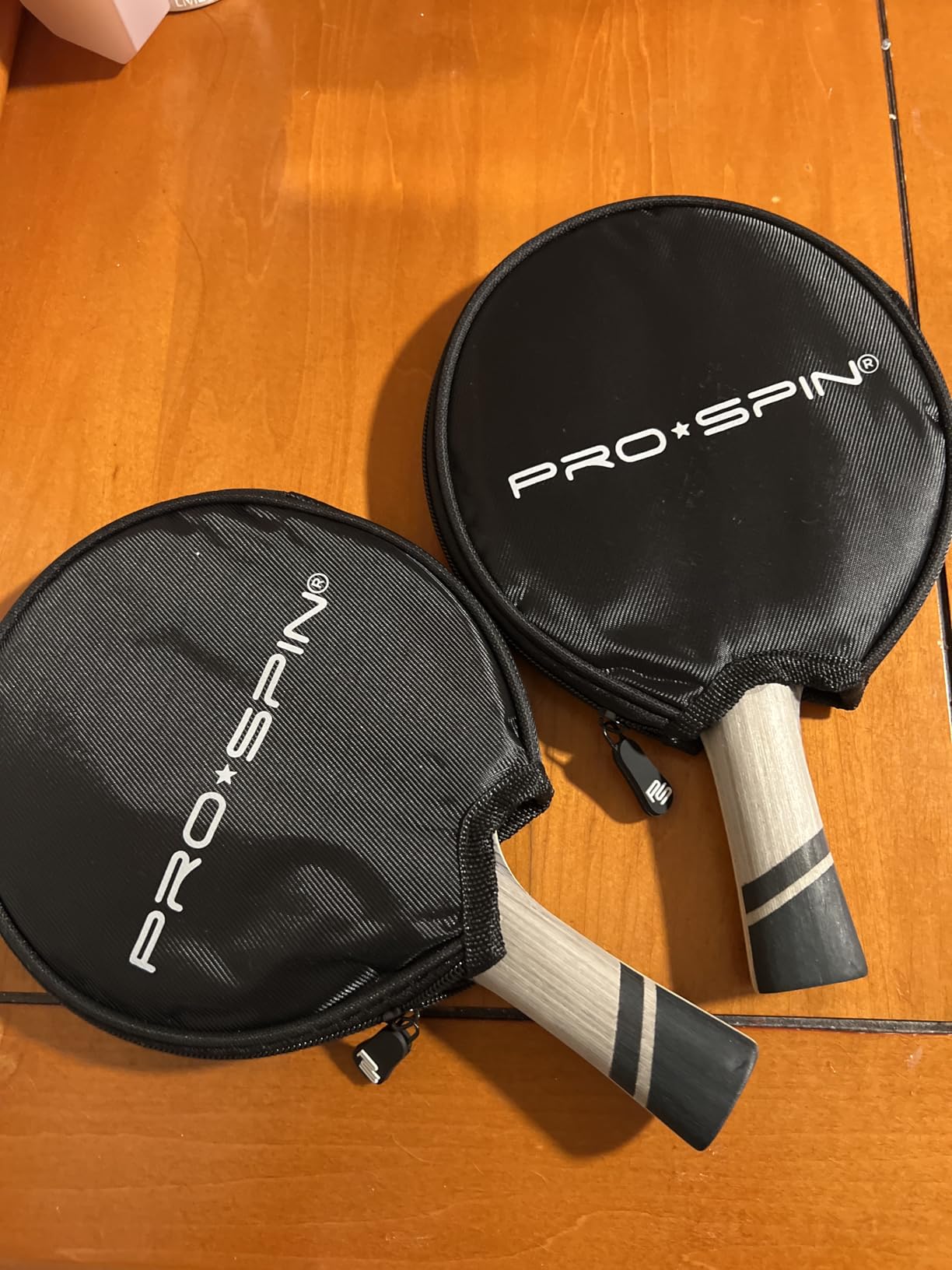 PRO-SPIN Ping Pong Paddles - ITTF Approved Professional Table Tennis Rackets with Carbon Fiber for Superior Control | 7-Ply Blade, Premium Rubber, 2.0mm Sponge customer photo 2